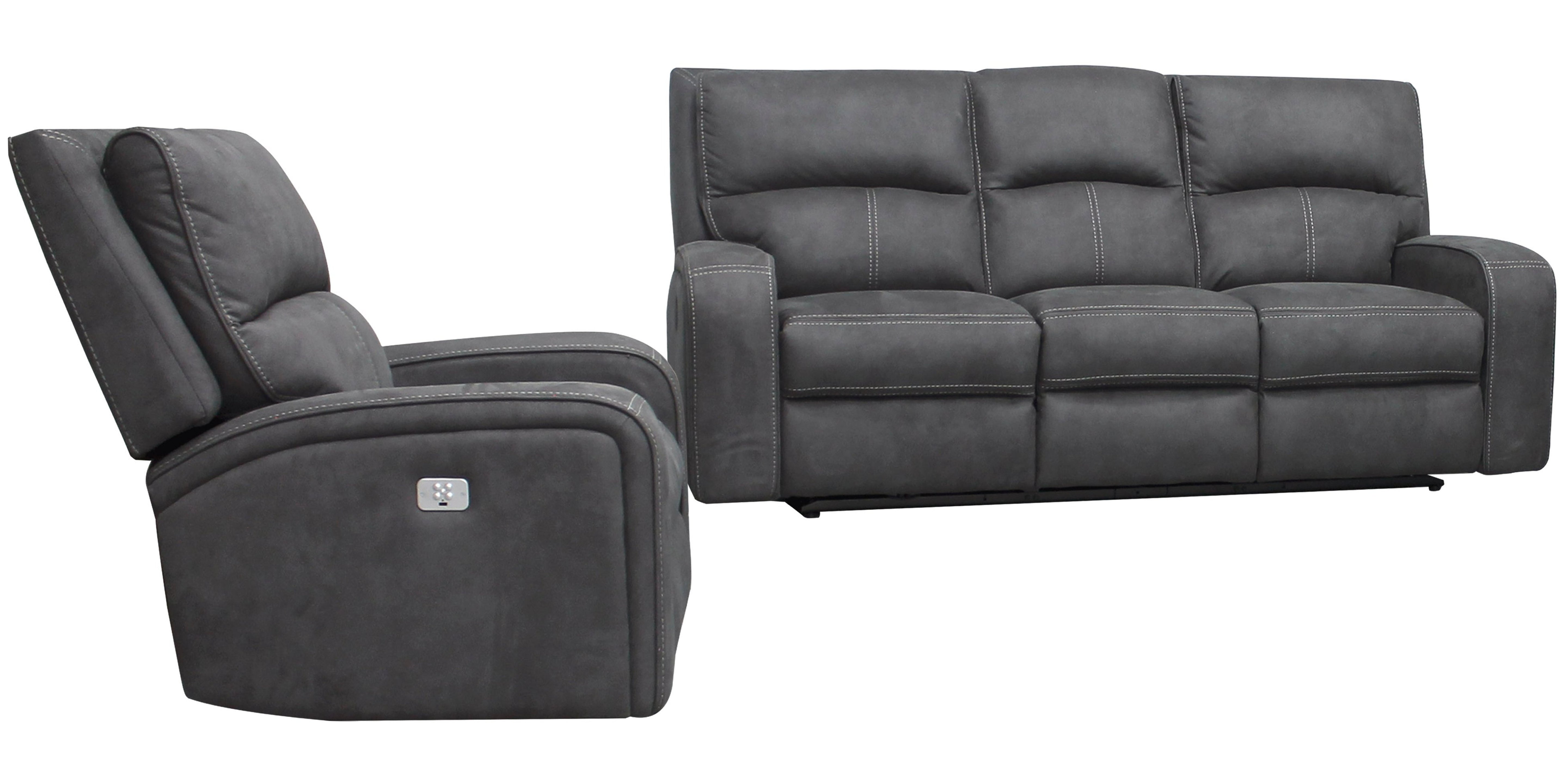 Parker Living Polaris - Slate Power Reclining Sofa and Recliner