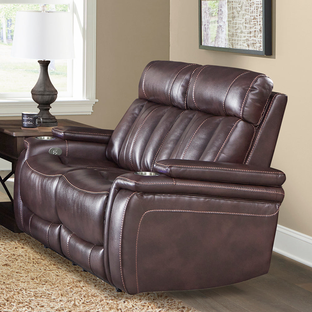 Parker Living Royce - Fantom Brown Power Reclining Sofa Loveseat and Recliner