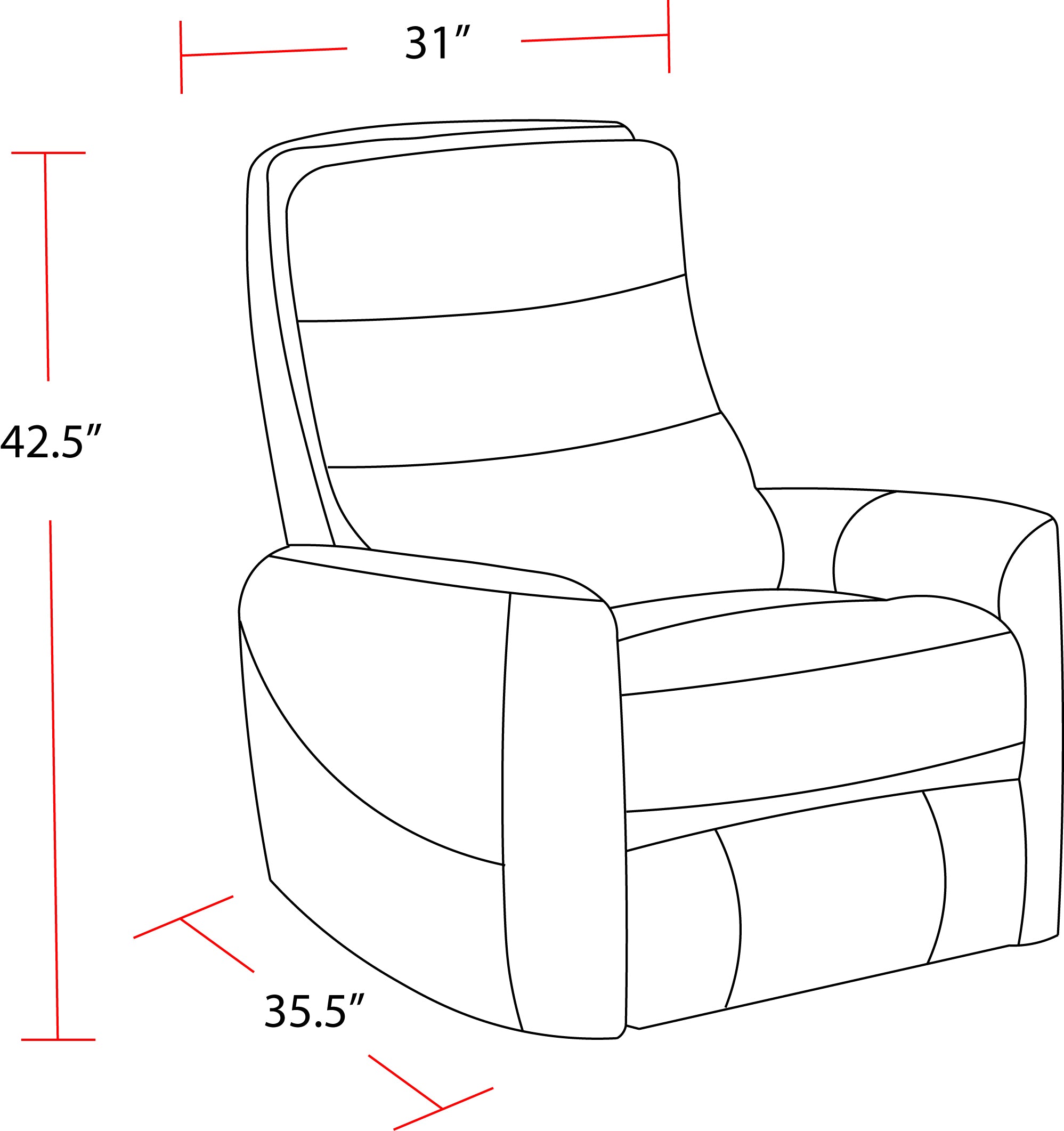 Parker Living Hercules - Chocolate Swivel Glider Recliner