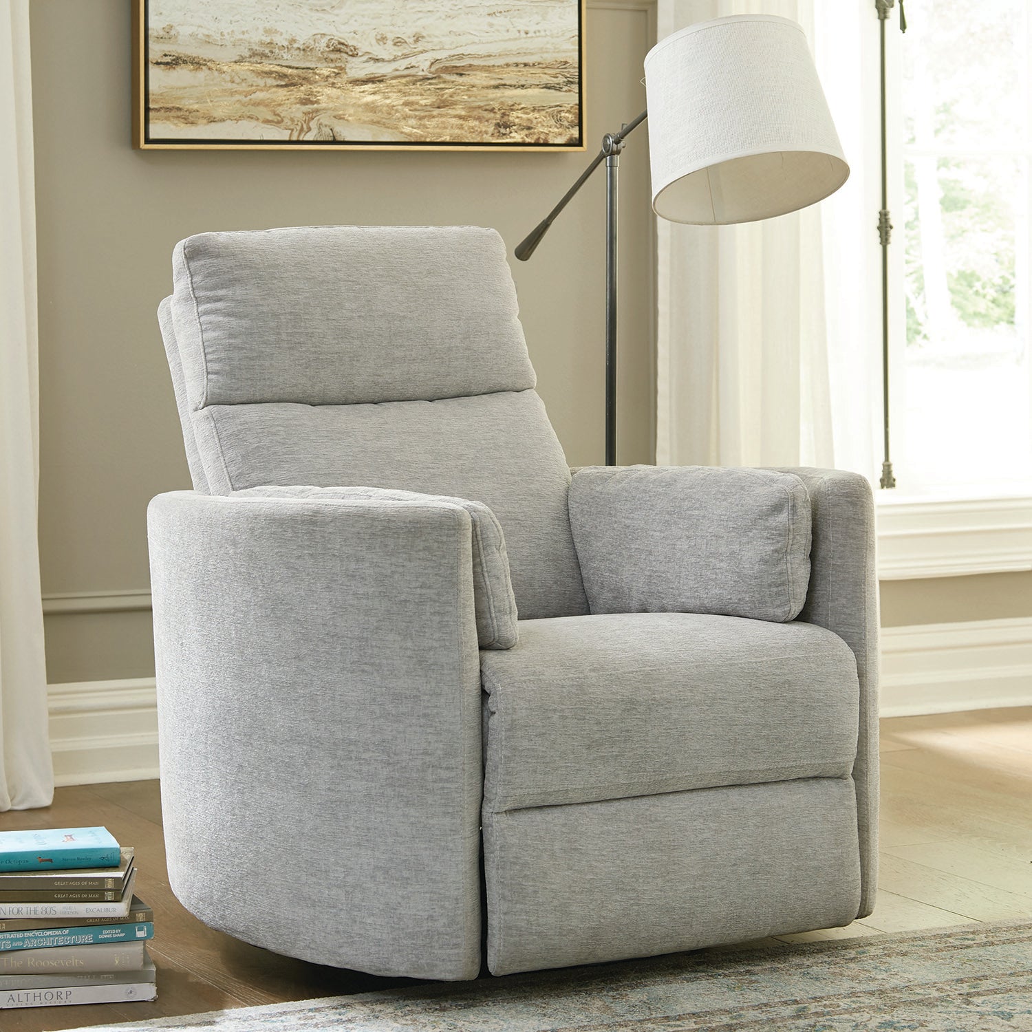 Parker Living Radius - Mineral Power Swivel Glider Recliner Two Pack