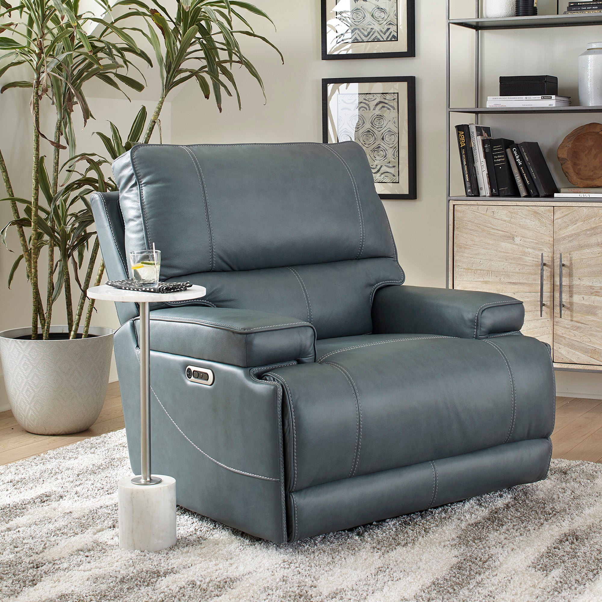 Parker Living Whitman - Verona Azure - Powered By Freemotion Power Reclining Sofa and Recliner
