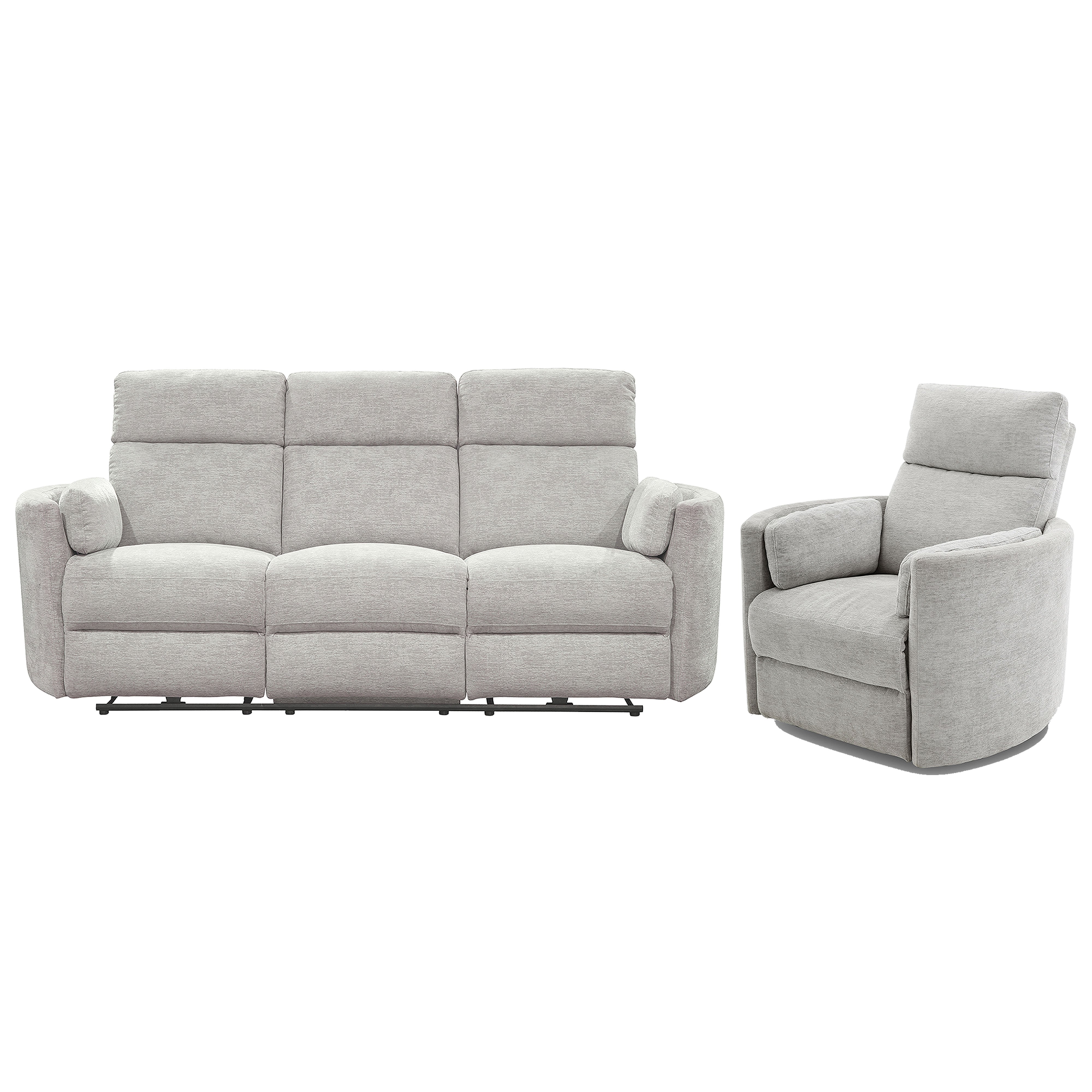 Parker Living Radius - Mineral Power Reclining Sofa and Recliner