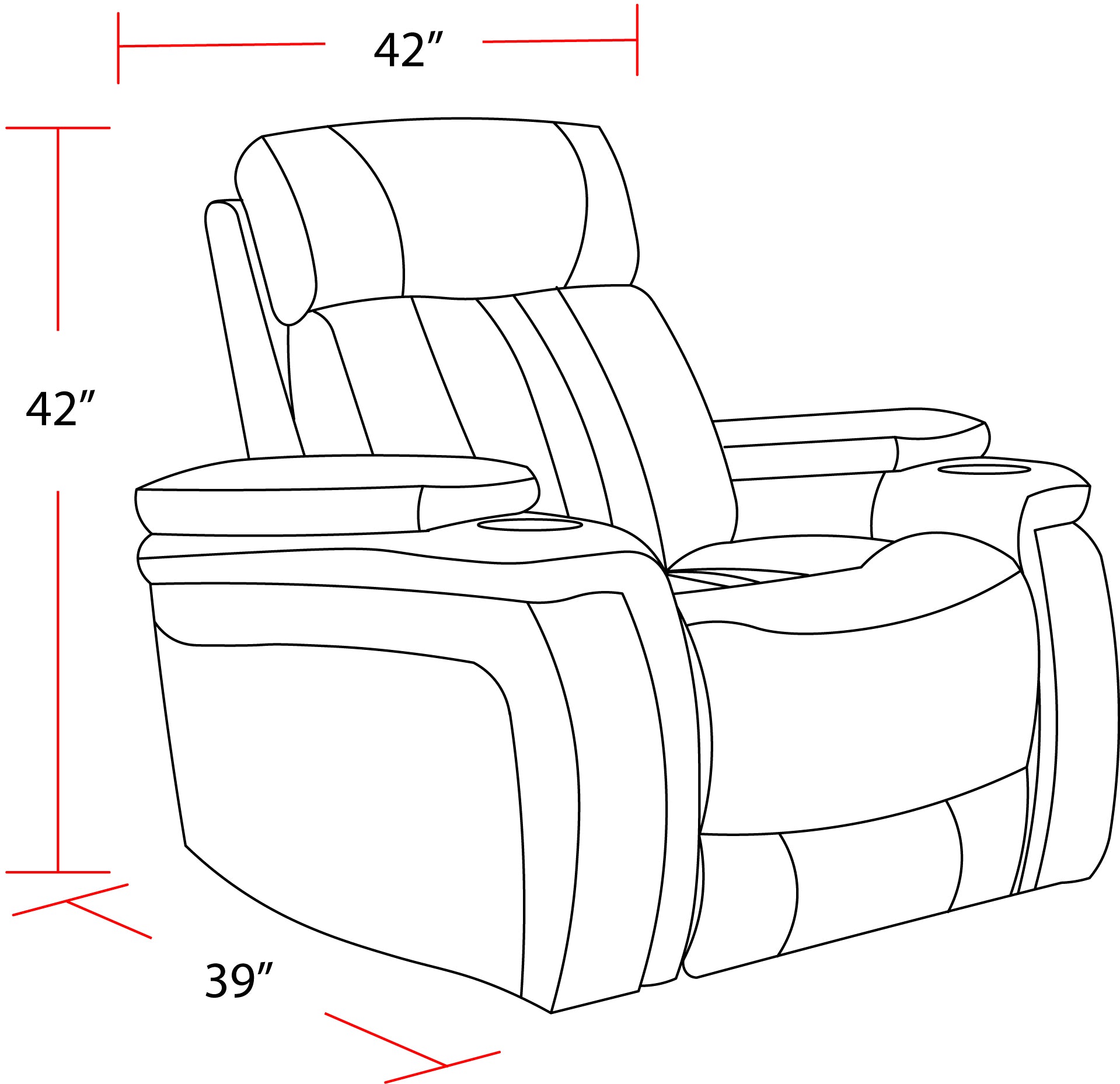 Parker Living Royce - Fantom Brown Power Recliner Two Pack