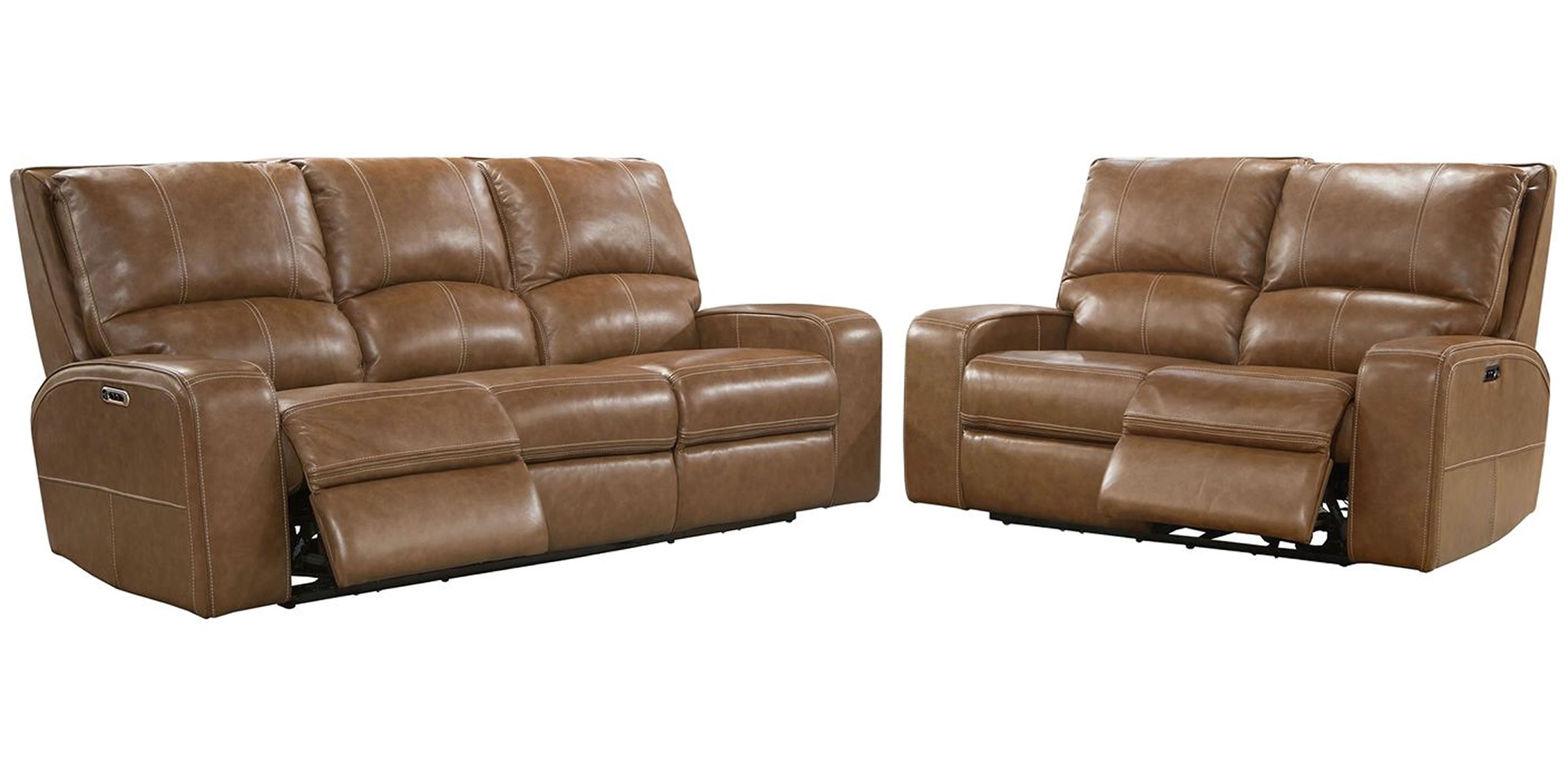 Parker Living Swift - Bourbon Power Reclining Sofa and Loveseat