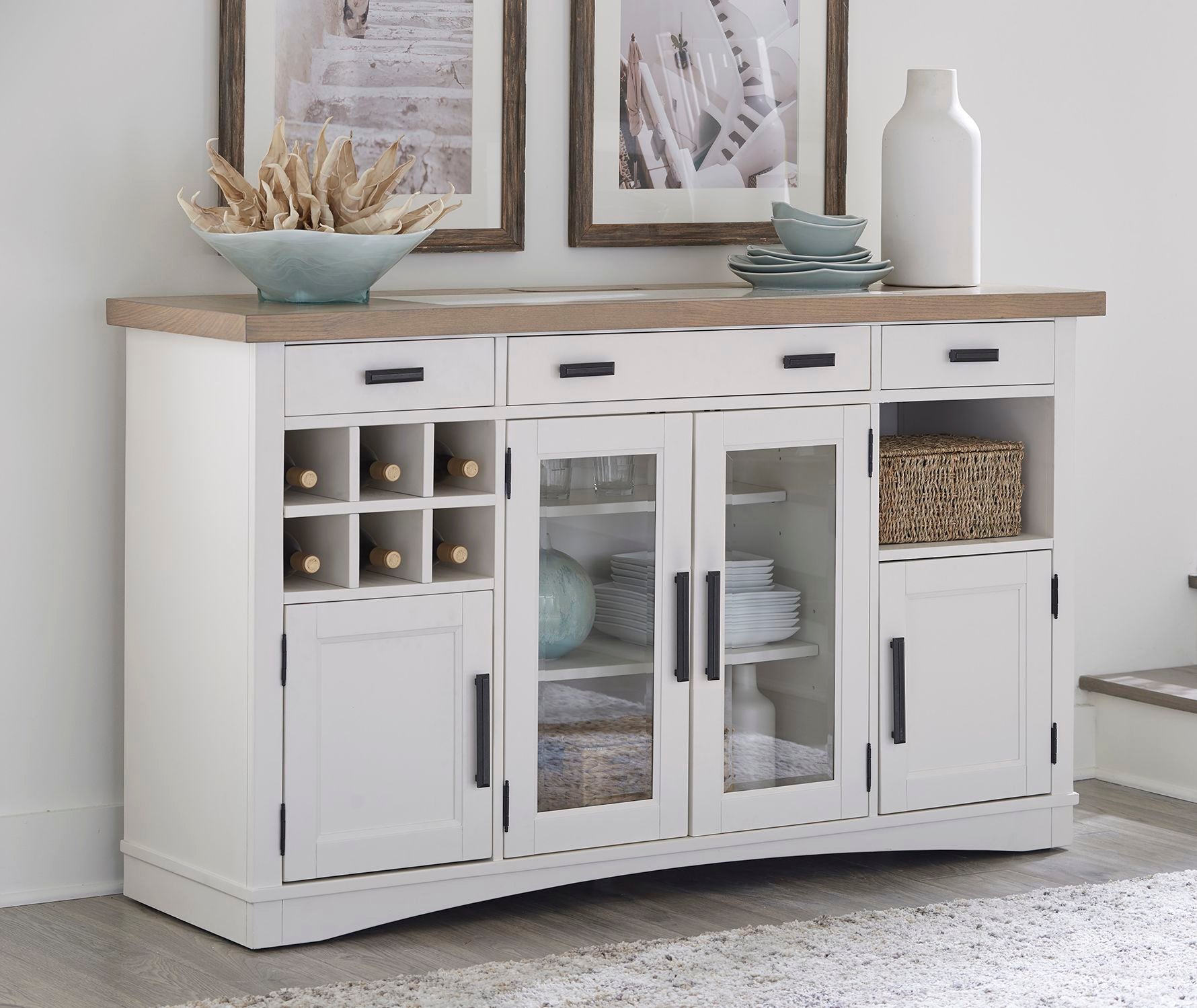 Parker House Americana Modern Dining 66 In. X 19 In. Buffet Server with Quartz Insert