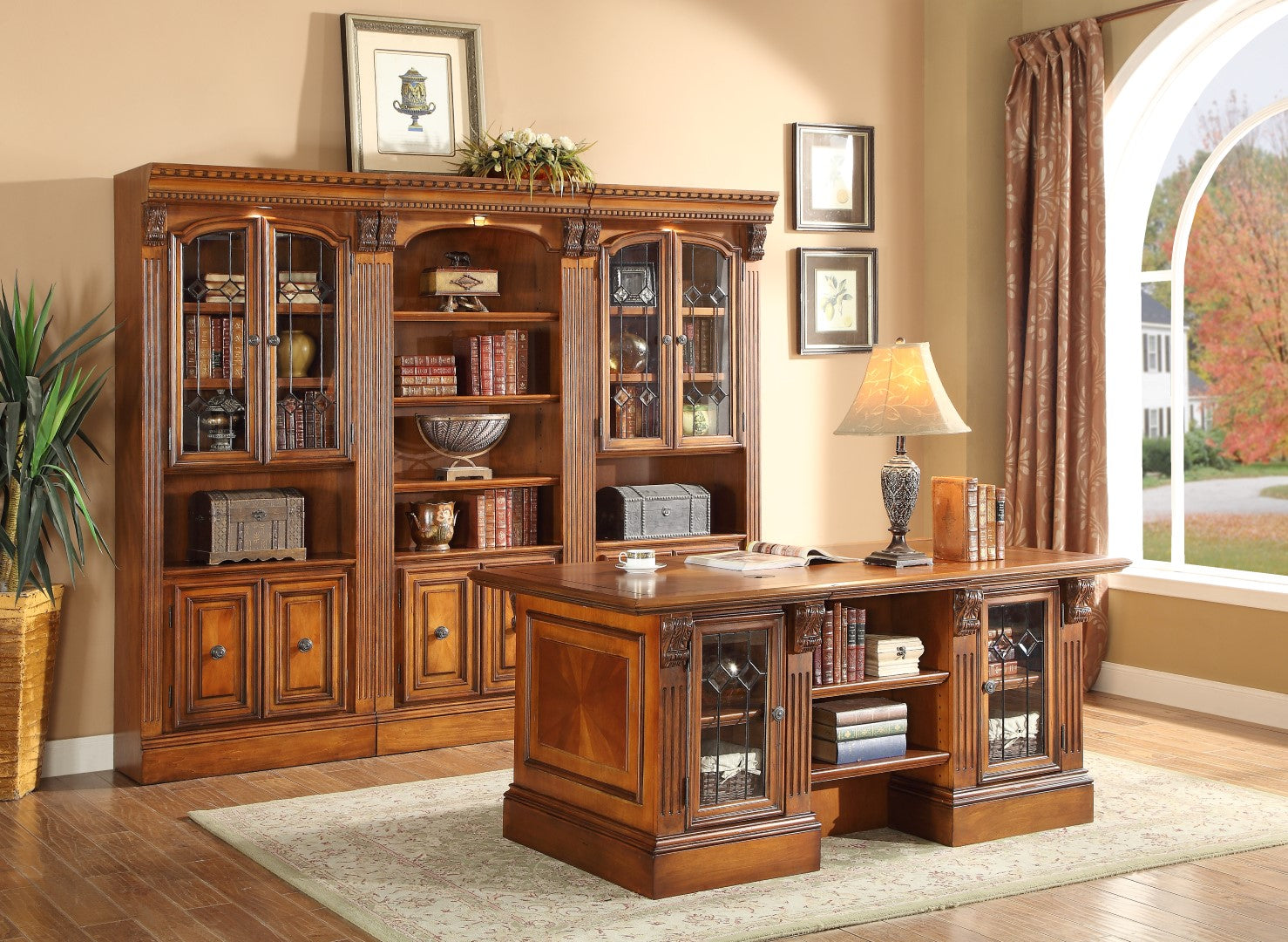 Parker House Huntington Double Pedestal Executive Desk