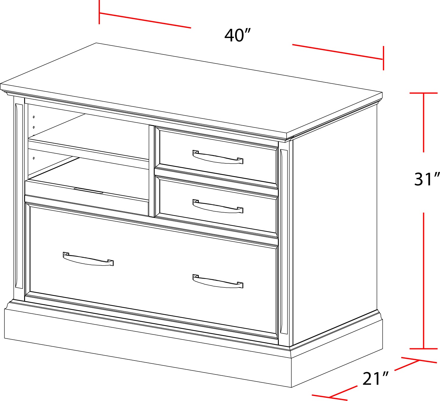 Parker House Shoreham - Effortless White Functional File