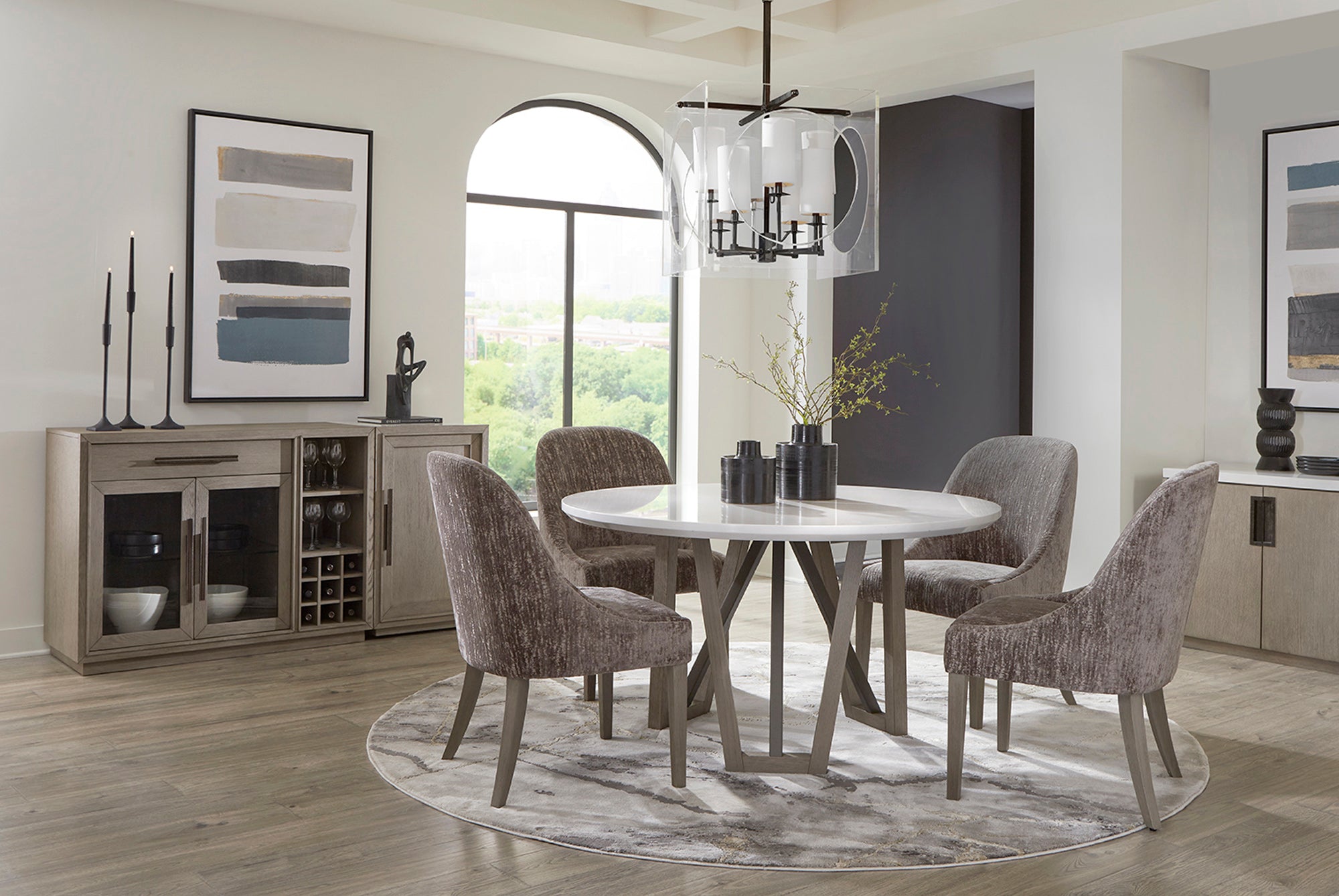 Parker House Pure Modern Dining Upholstered Armless Side Chair