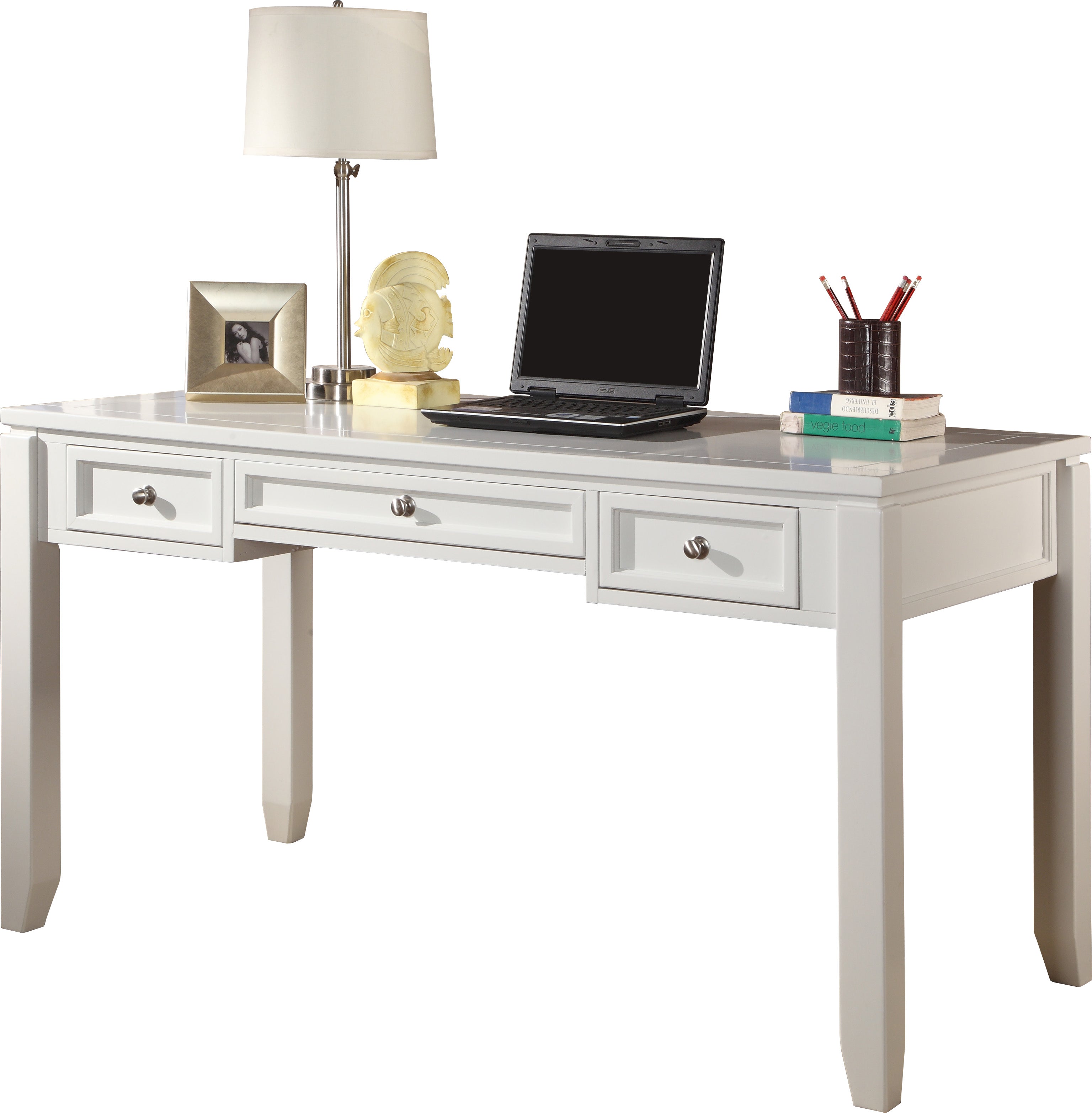 Parker House Boca L Shape Desk with File Credenza and Hutch