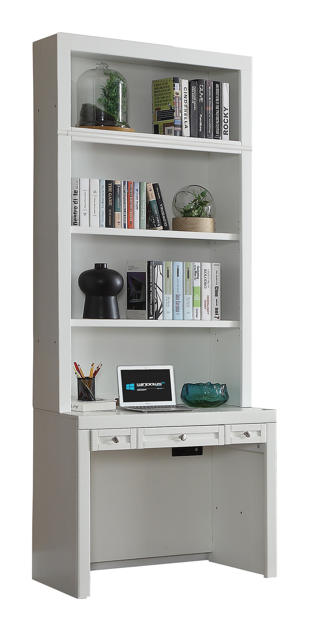 Parker House Catalina 40 In. Library Desk and Hutch