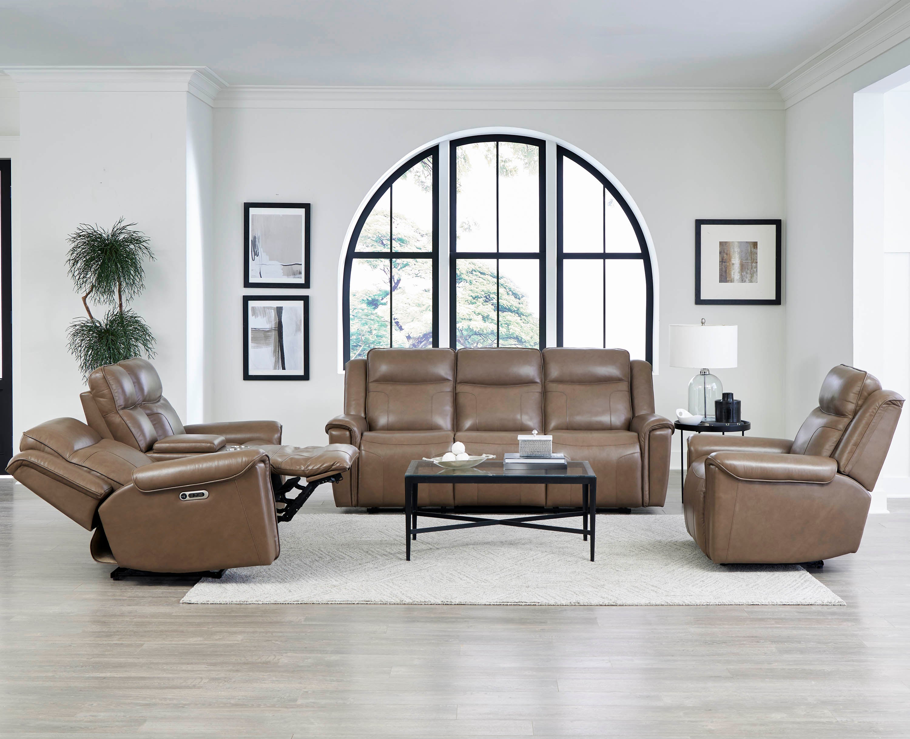 Parker Living Atlantis - Smooth Latte Power Zero Gravity Recliner Two Pack