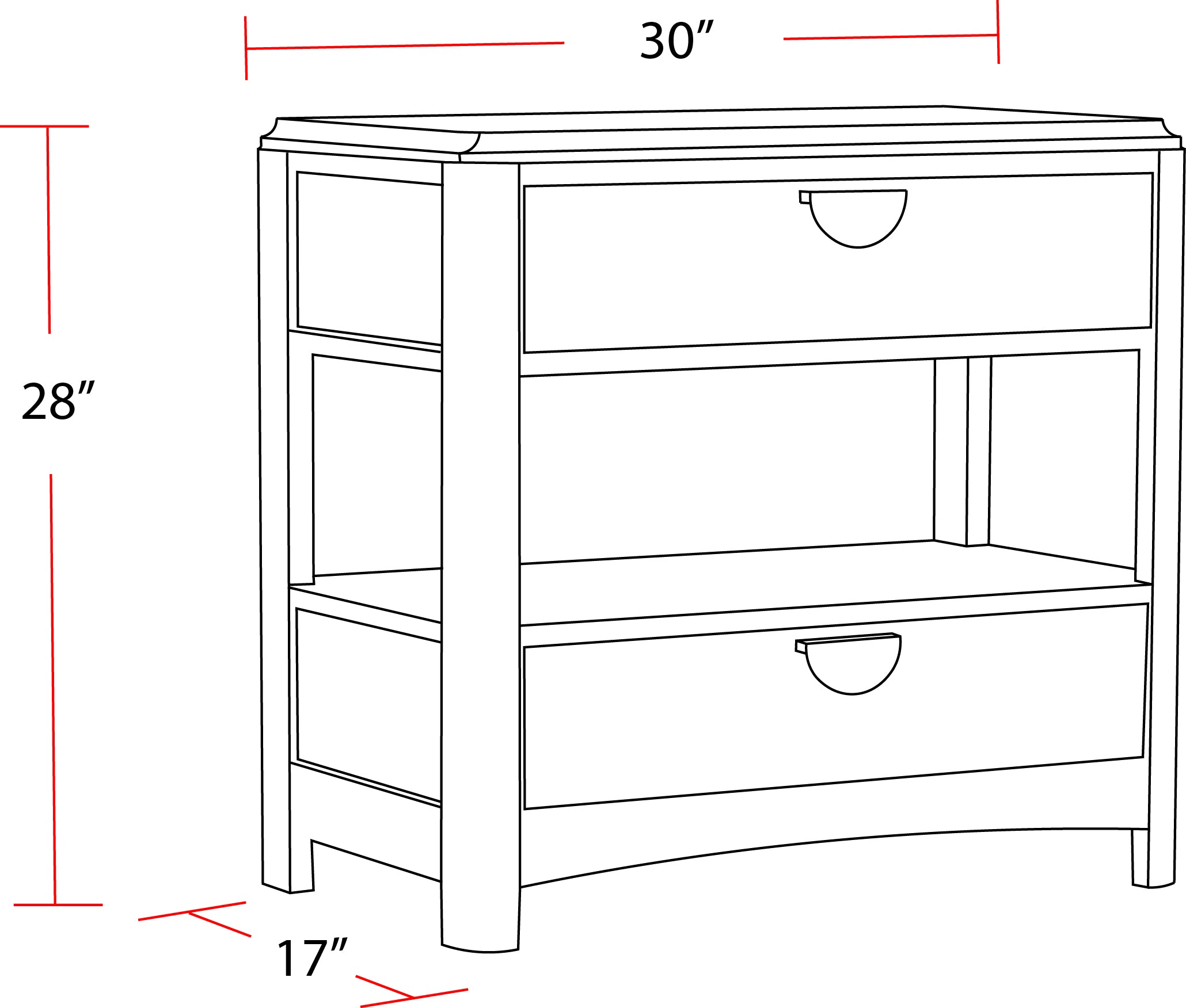 Parker House Escape - Bedroom Queen Panel Bed with 2 Nightstands
