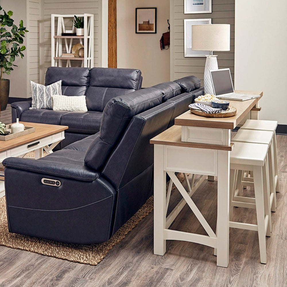 Parker House Americana Modern - Cotton Everywhere Console with 3 Stools