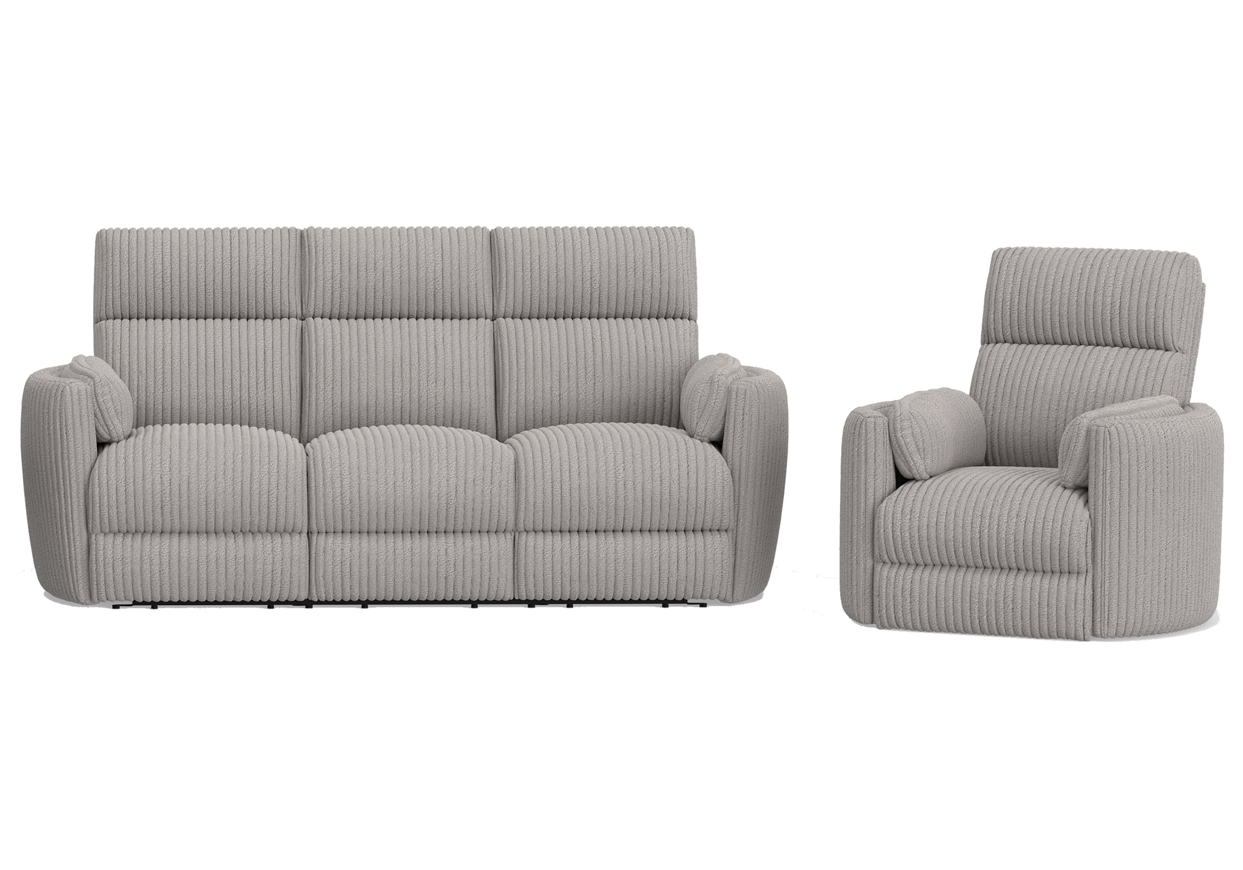 Parker Living Radius - Mega Grey Power Reclining Sofa and Recliner