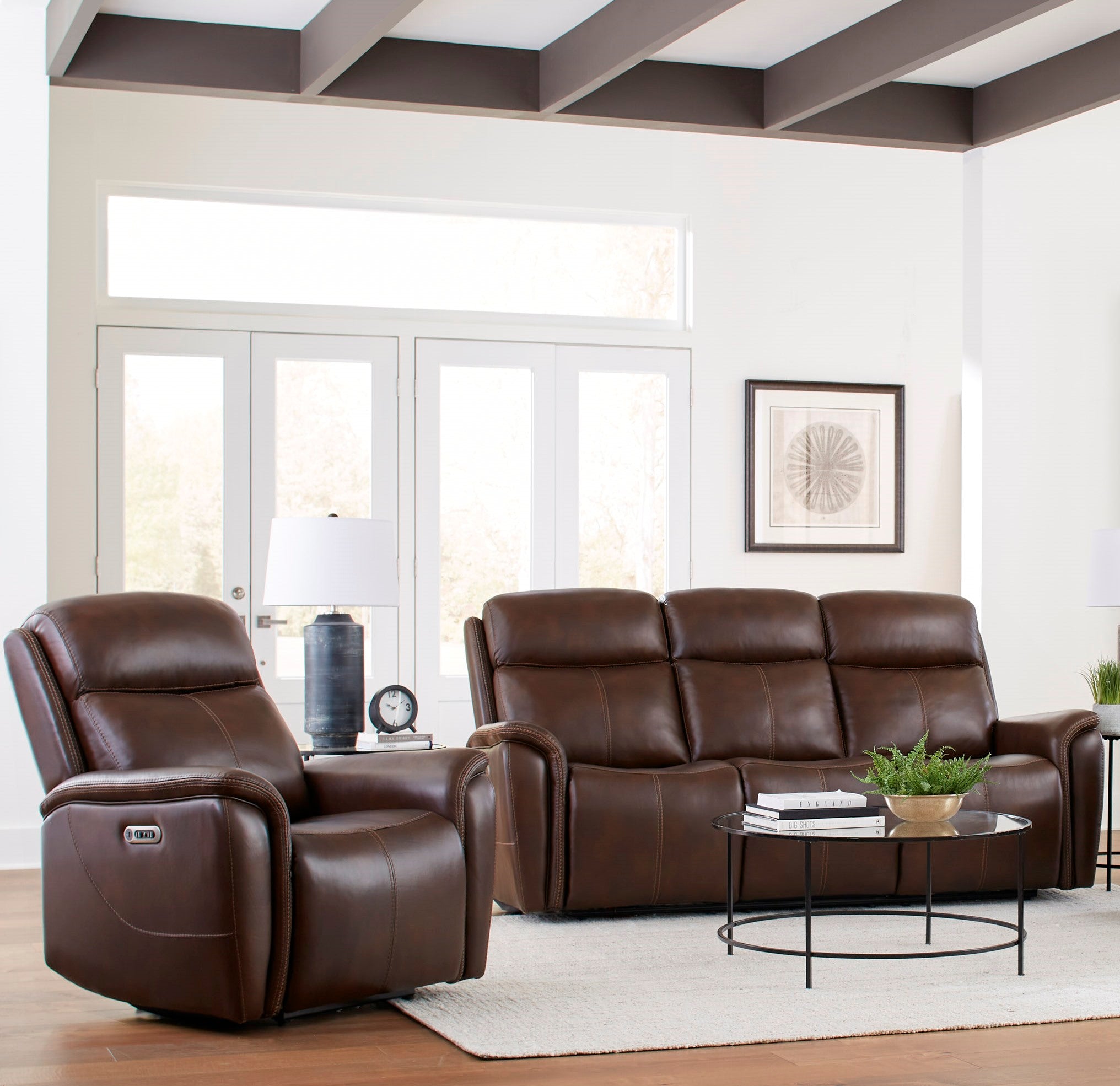 Parker Living Cascade - Auburn Power Reclining Sofa and Recliner