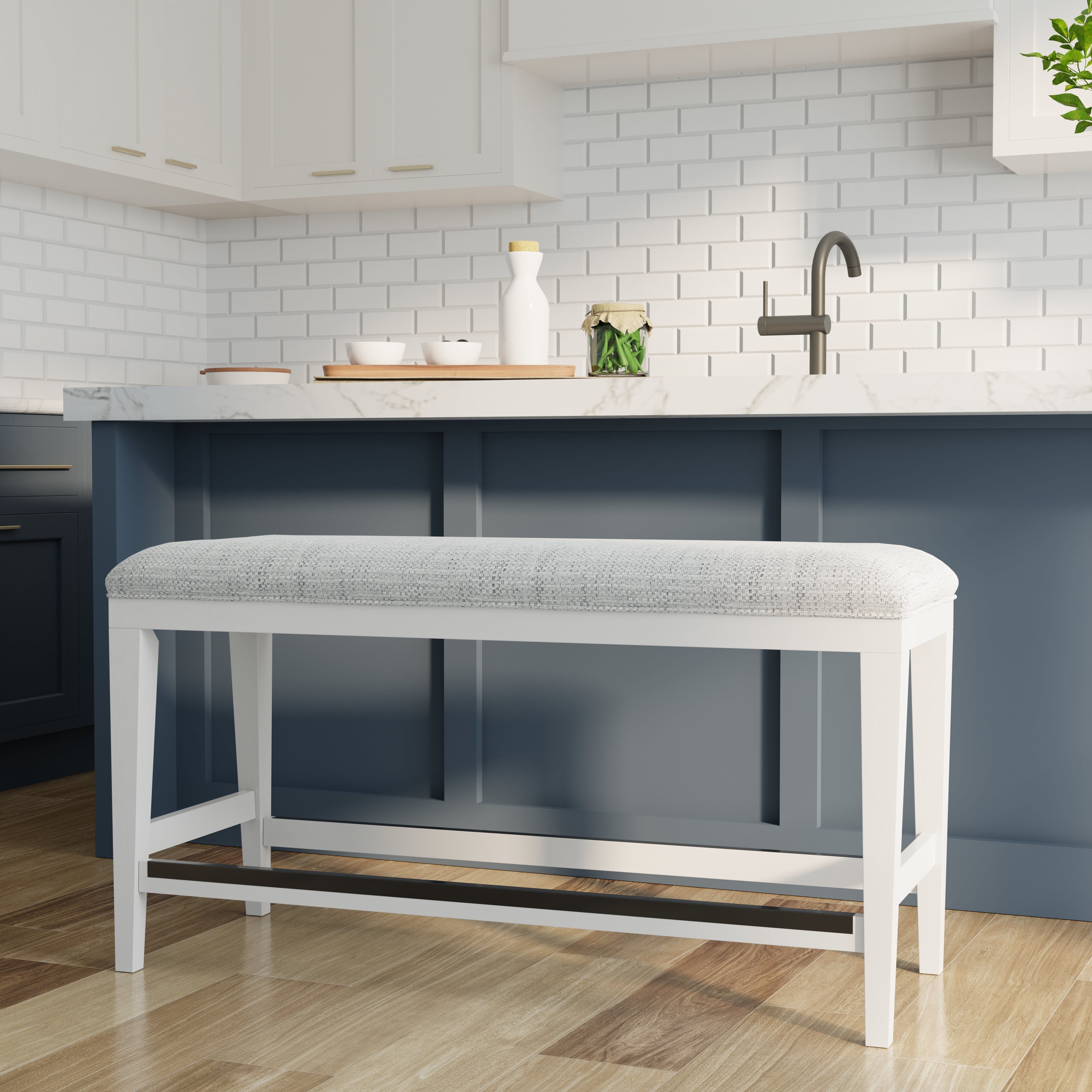 Parker House Americana Modern Dining 49 In. Upholstered Counter Bench
