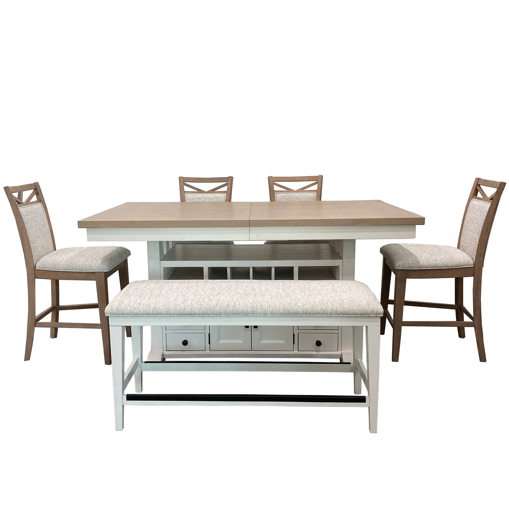 Parker House Americana Modern Dining 49 In. Upholstered Counter Bench