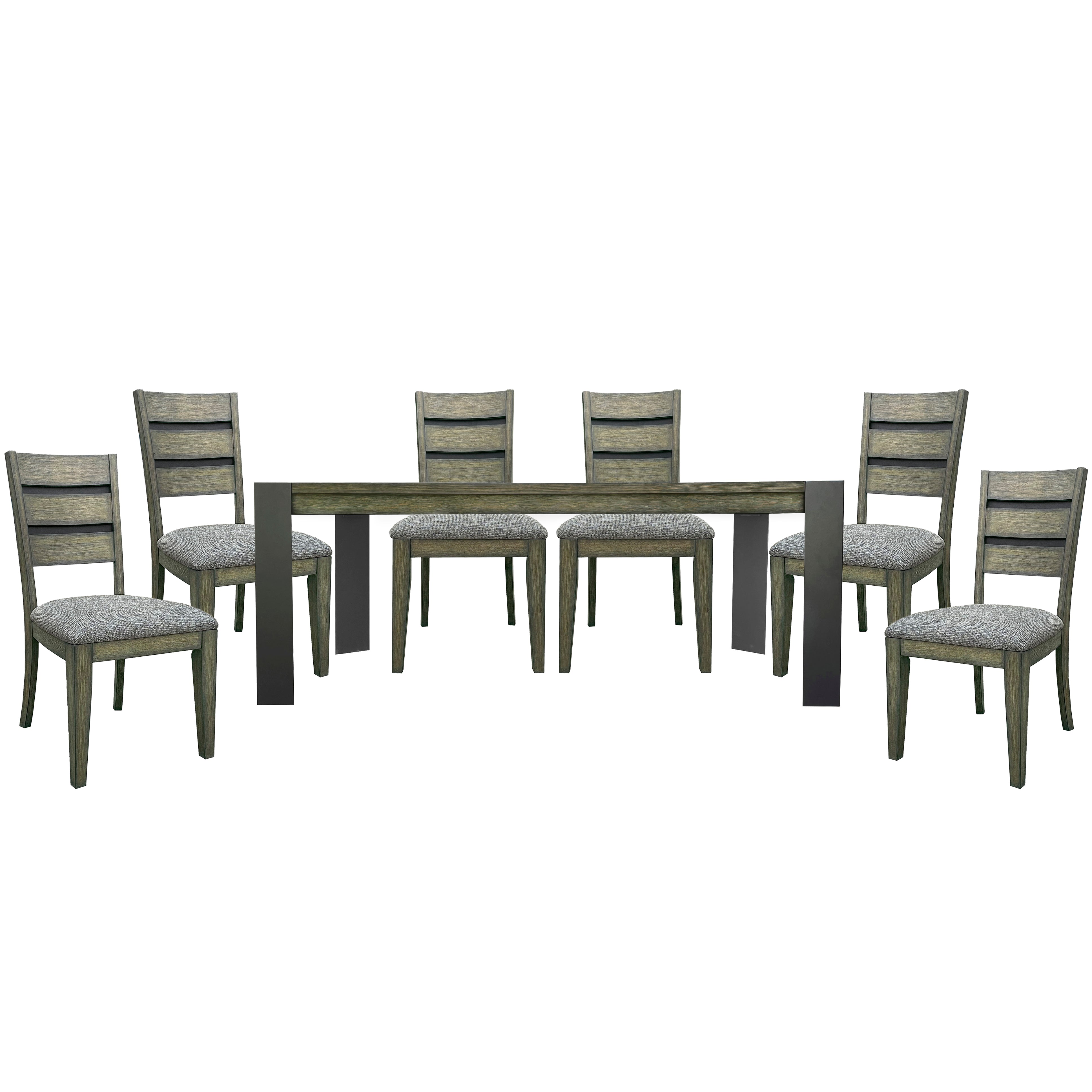 Parker House Cedar Fork - Dining 78 in. with 6 ladderback chairs