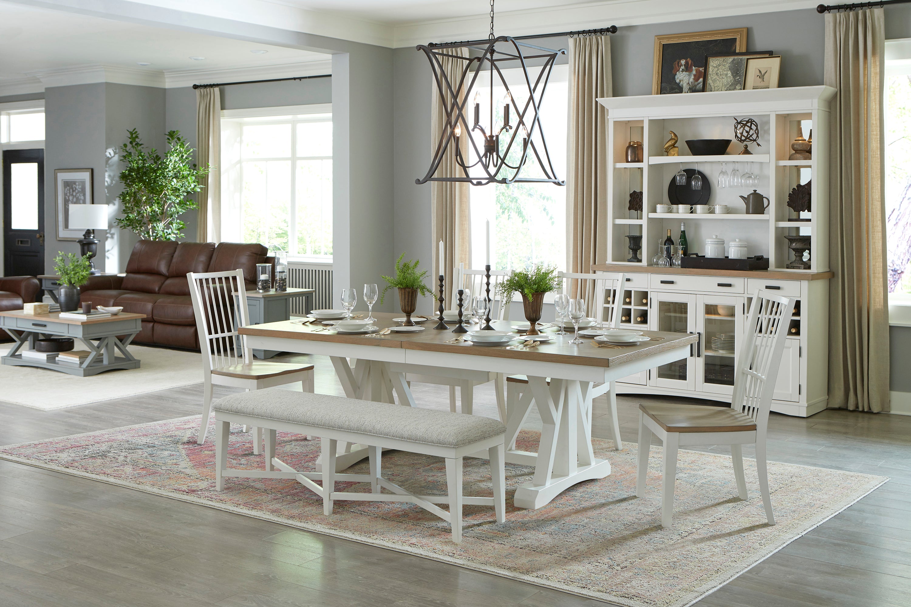 Parker House Americana Modern Dining 58 In. Upholstered Bench