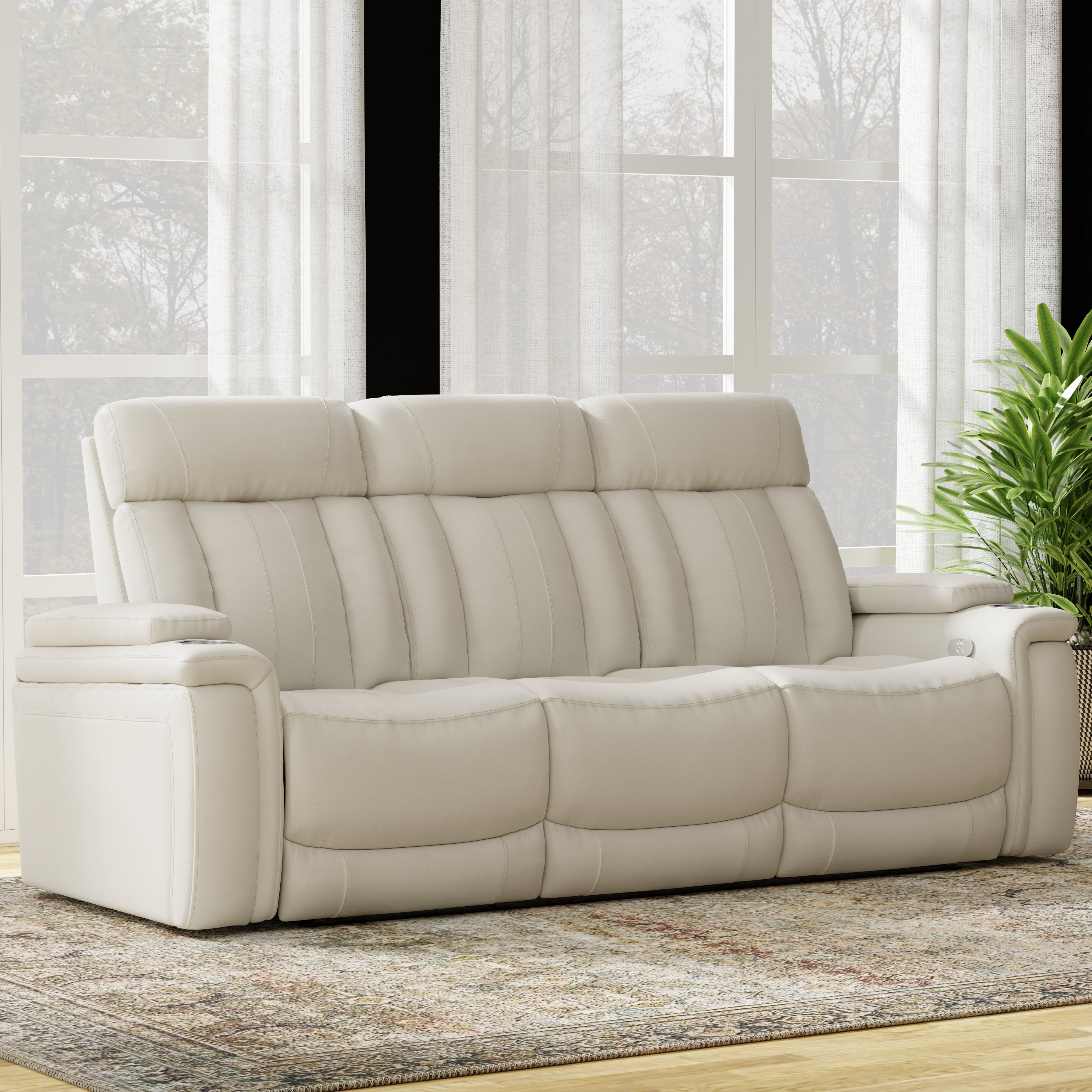 Parker Living Royce - Fantom Ivory Power Reclining Sofa and Recliner