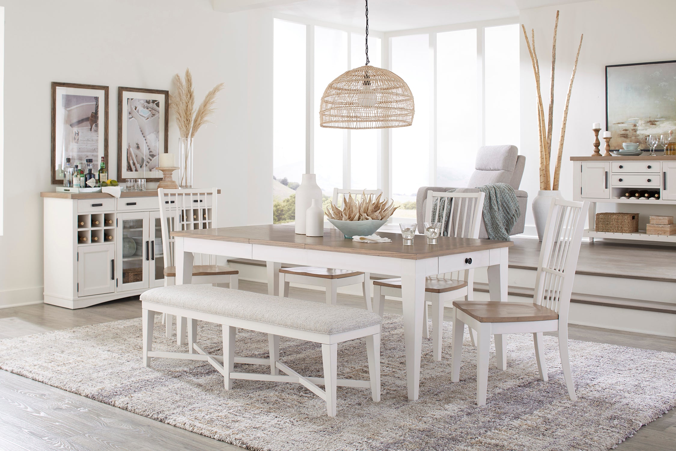 Parker House Americana Modern Dining 58 In. Upholstered Bench