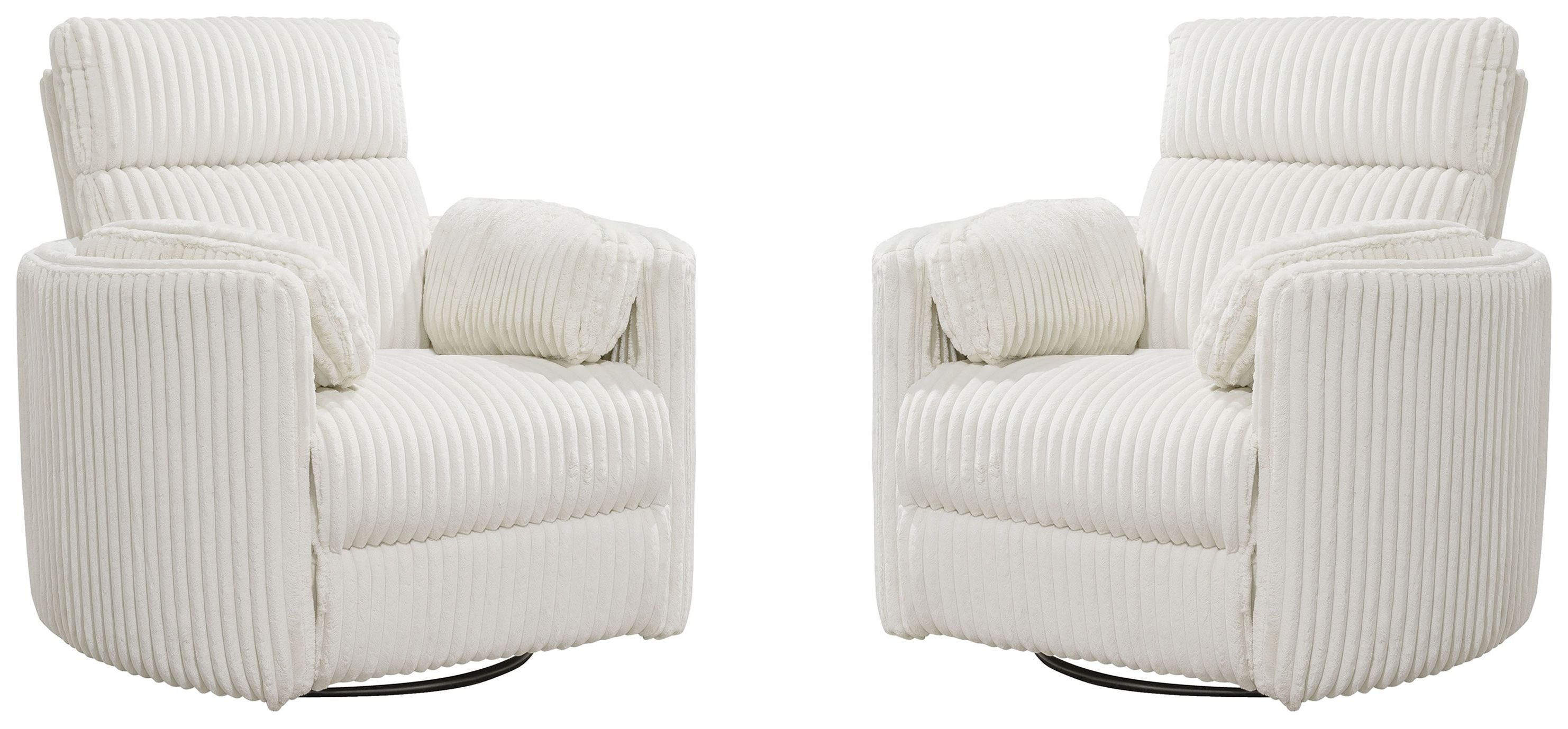 Parker Living Radius - Mega Ivory Power Swivel Glider Recliner Two Pack