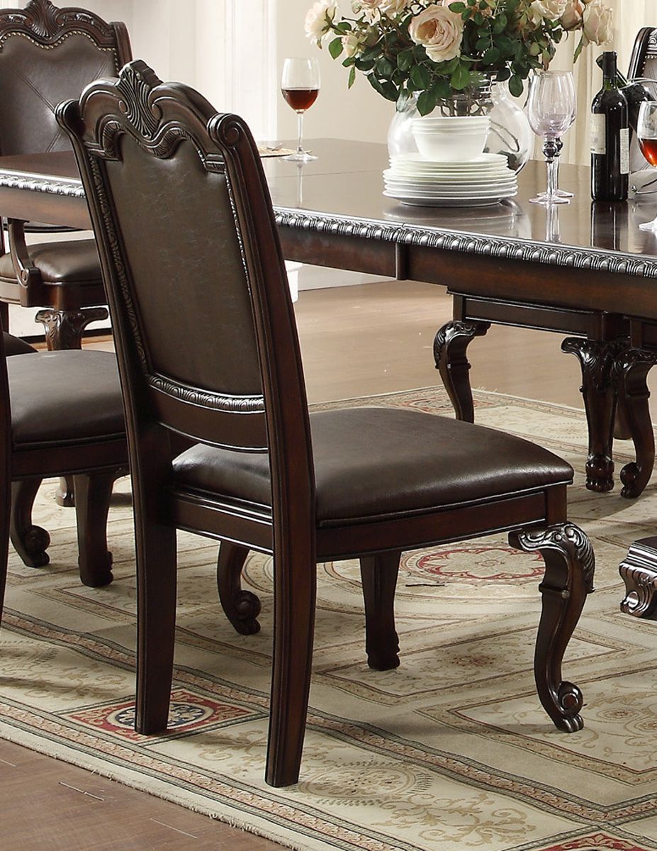Crown Mark Kiera Dining Side Chair in Rich Brown (Set of 2) 2150S - Ideal Furniture (Fresno,CA)