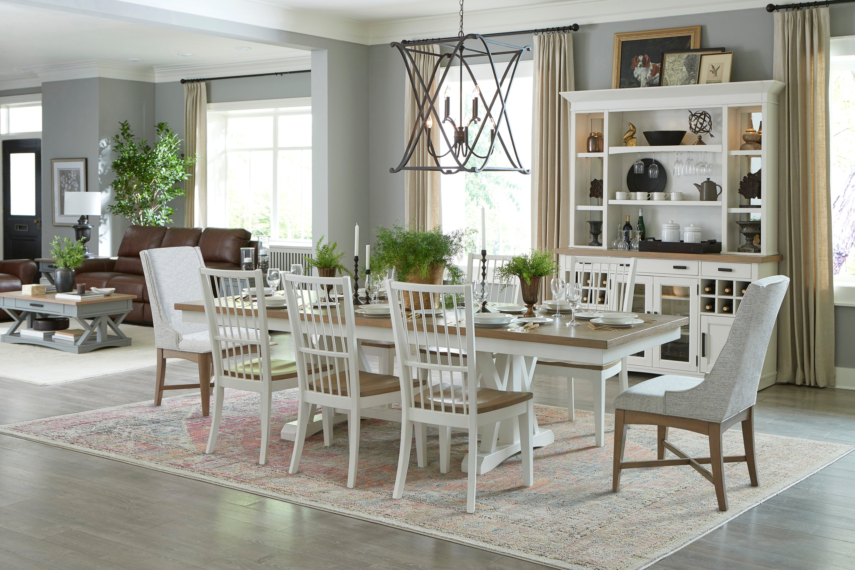 Parker House Americana Modern Dining 88 In. Trestle Extendable Dining Table