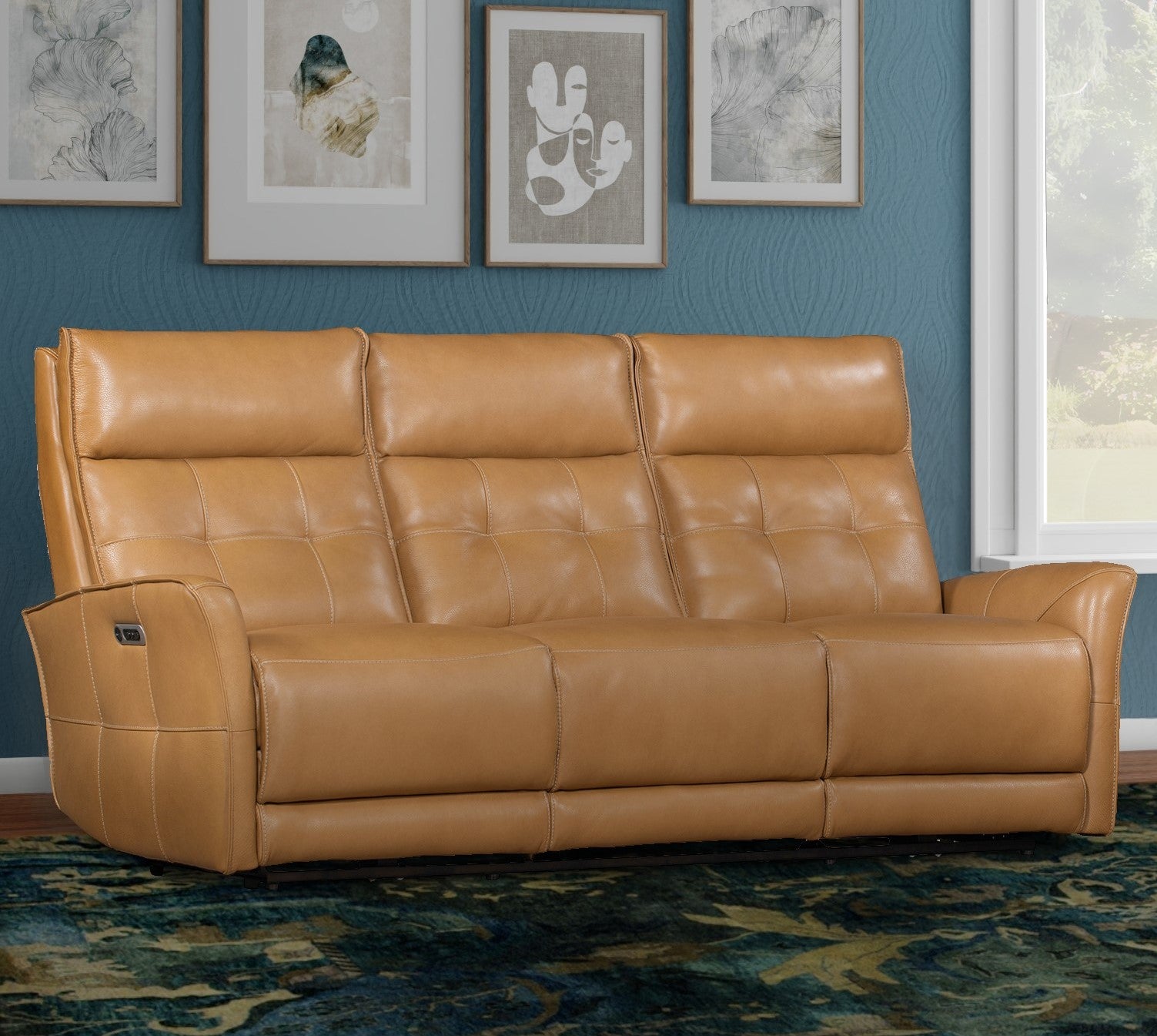 Parker Living Gershwin - Lucca Butterscotch Power Reclining Sofa Loveseat and Recliner
