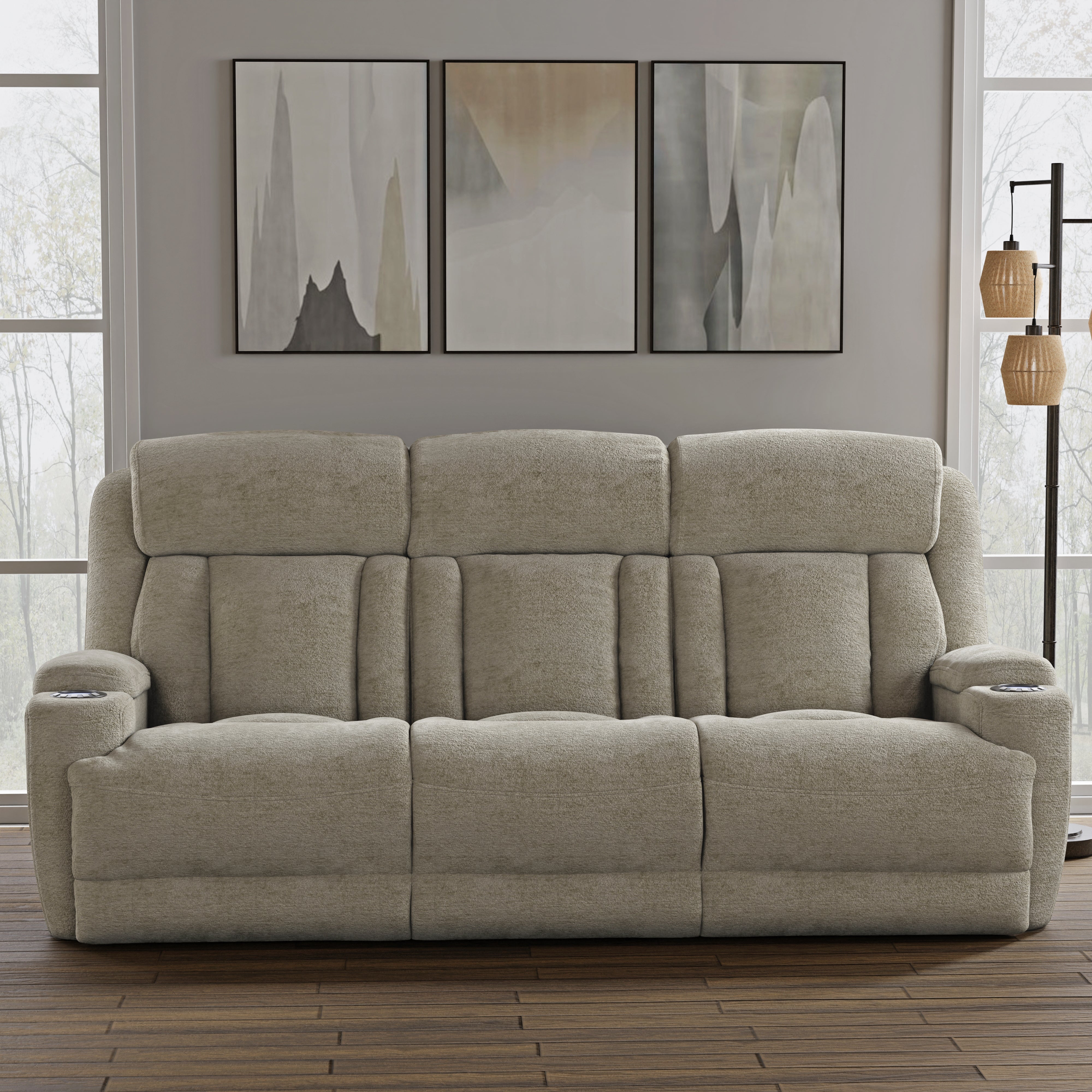 Parker Living Dalton - Lucky Fawn Power Reclining Sofa Loveseat and Recliner
