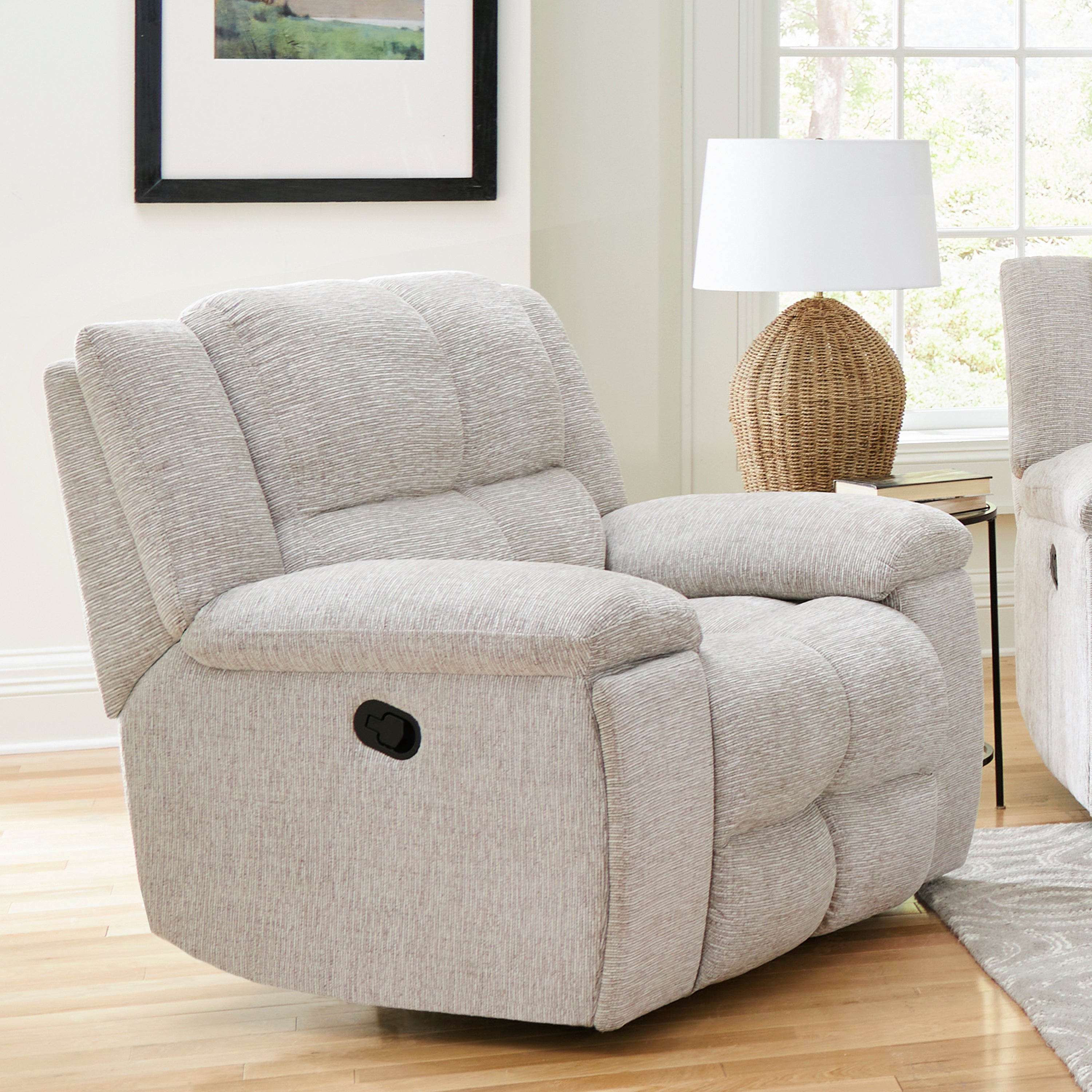 Parker Living Buster - Opal Taupe Manual Reclining Sofa and Recliner