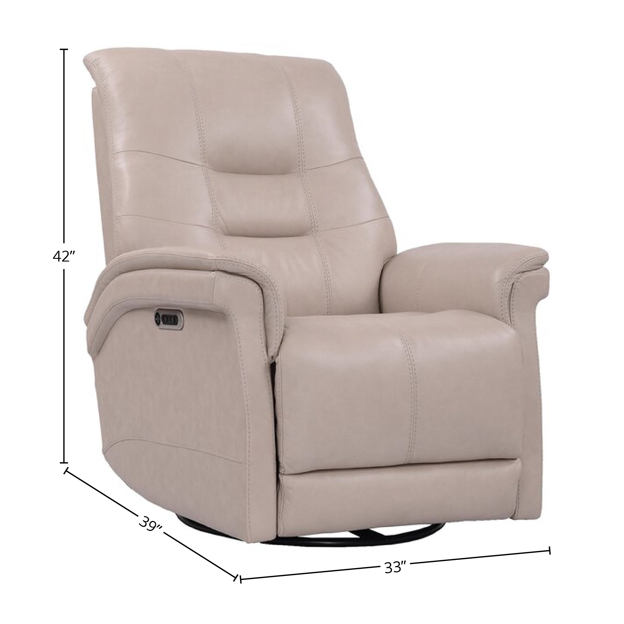 Parker Living Carnegie - Verona Linen - Powered By Freemotion Cordless Power Swivel Glider Recliner Two Pack