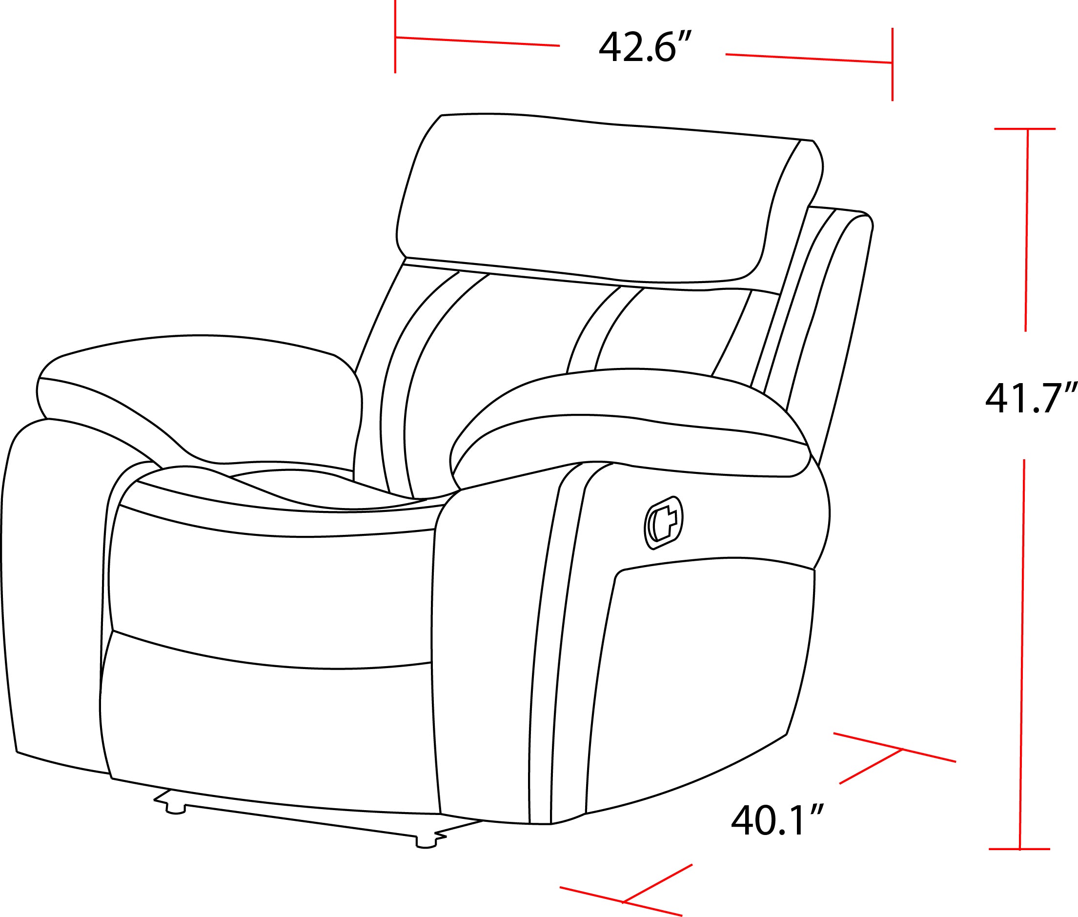 Parker Living Theon - Stokes Toffee Glider Recliner Two Pack