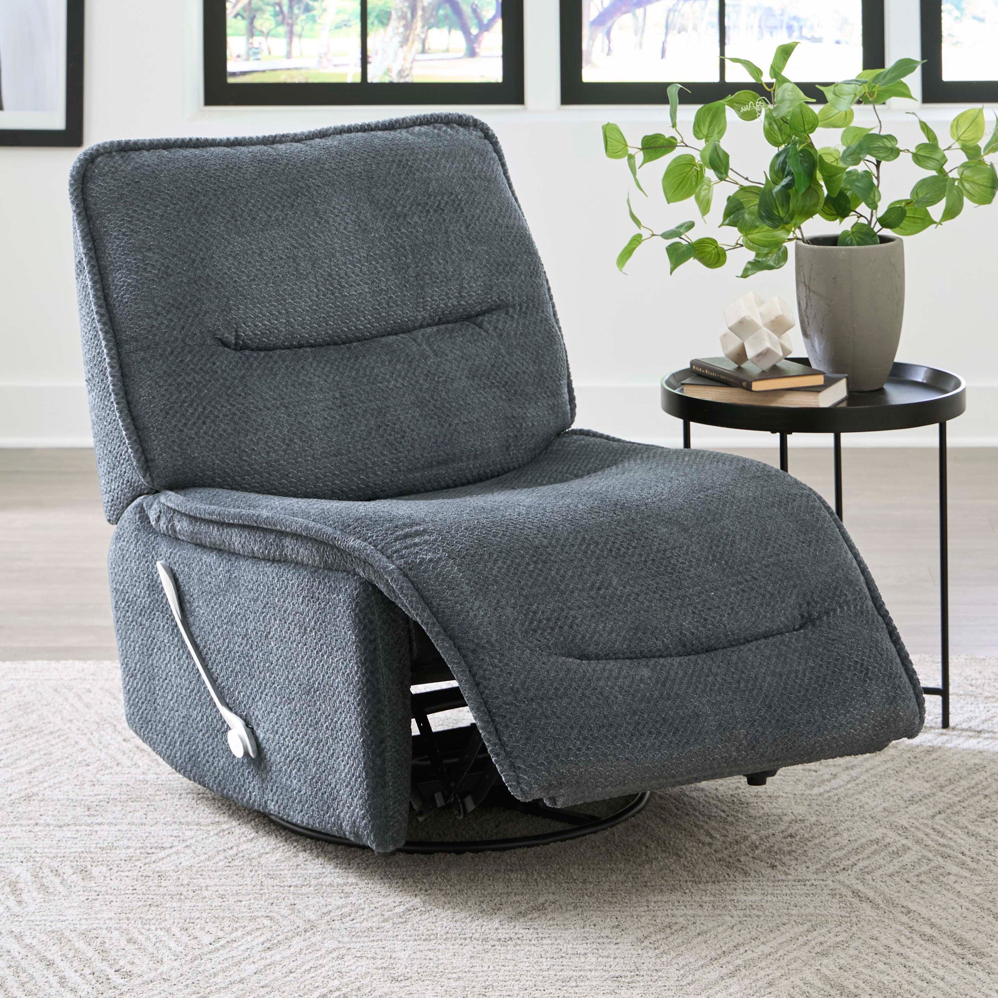 Parker Living Leo - Midnight Blue Armless Recliner Two Pack