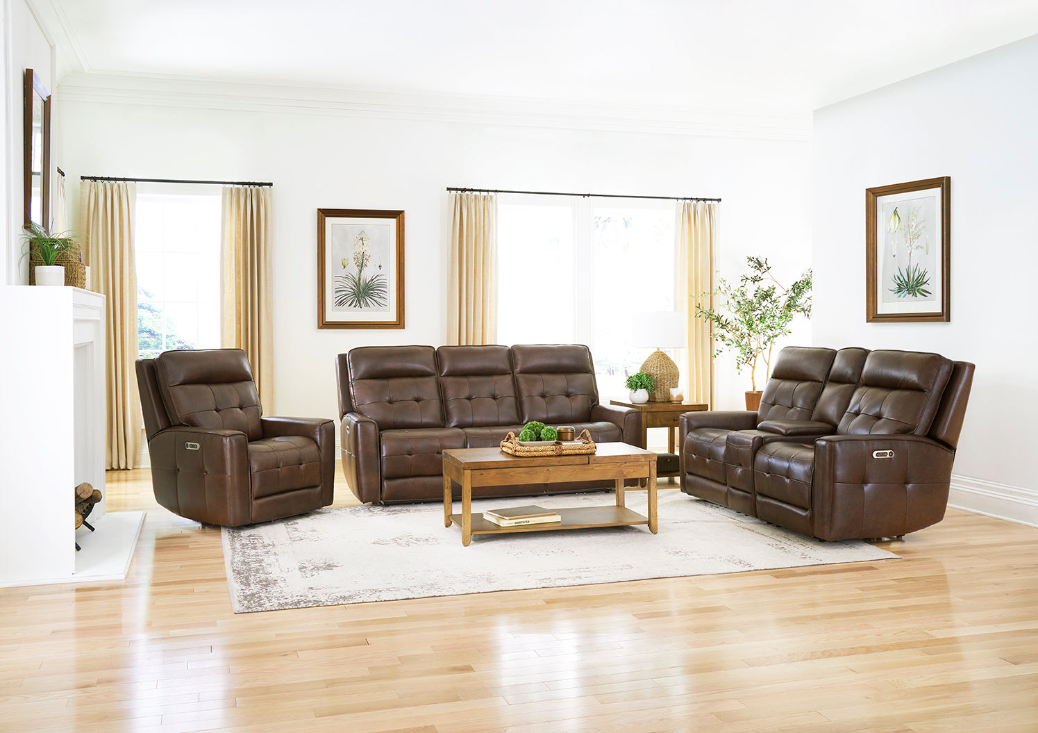 Parker Living Canterbury - Acorn Power Reclining Zero Gravity Console Loveseat