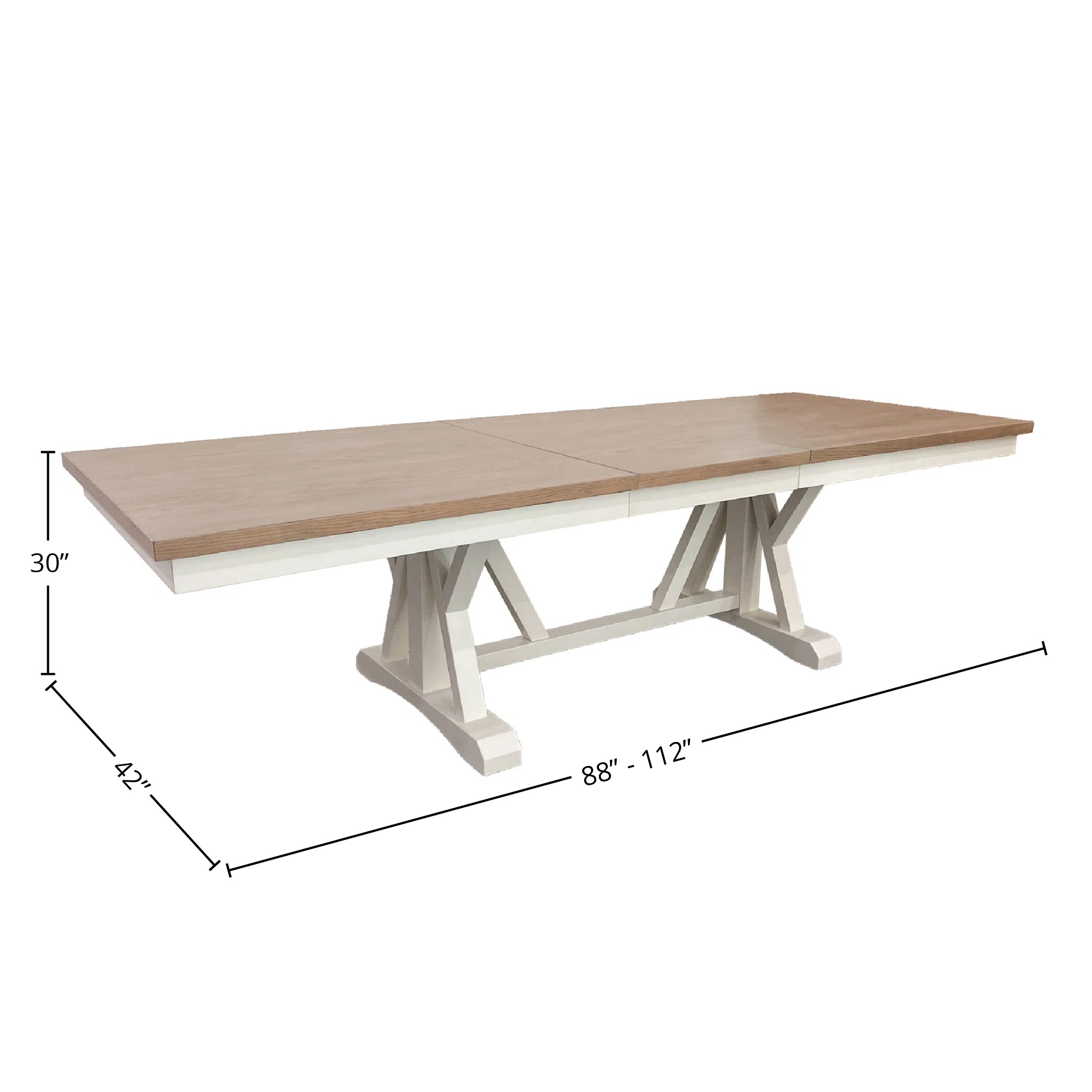 Parker House Americana Modern Dining 88 In. Trestle Extendable Dining Table