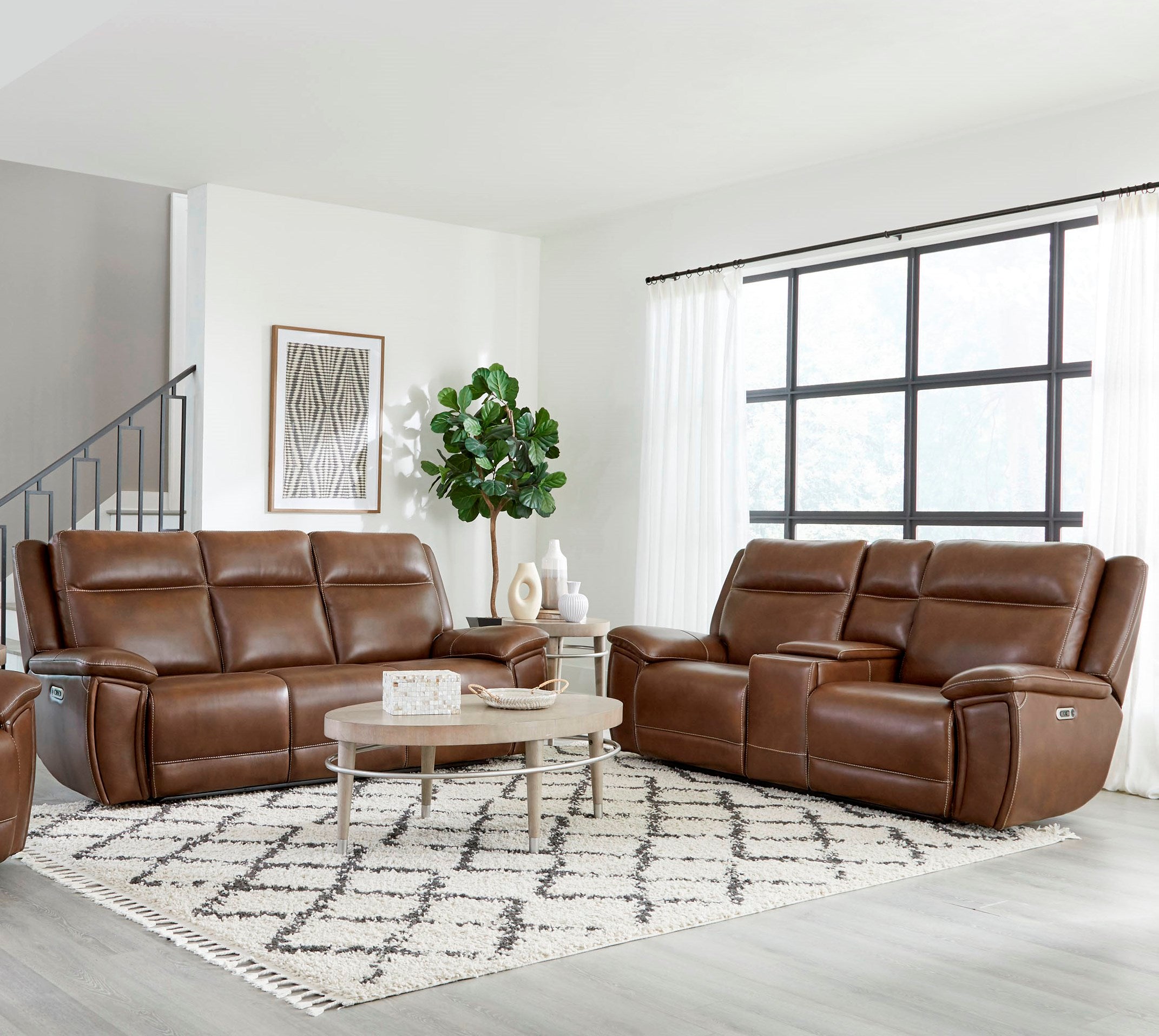 Parker Living Jameson - Hickory Power Reclining Zero Gravity Sofa and Loveseat