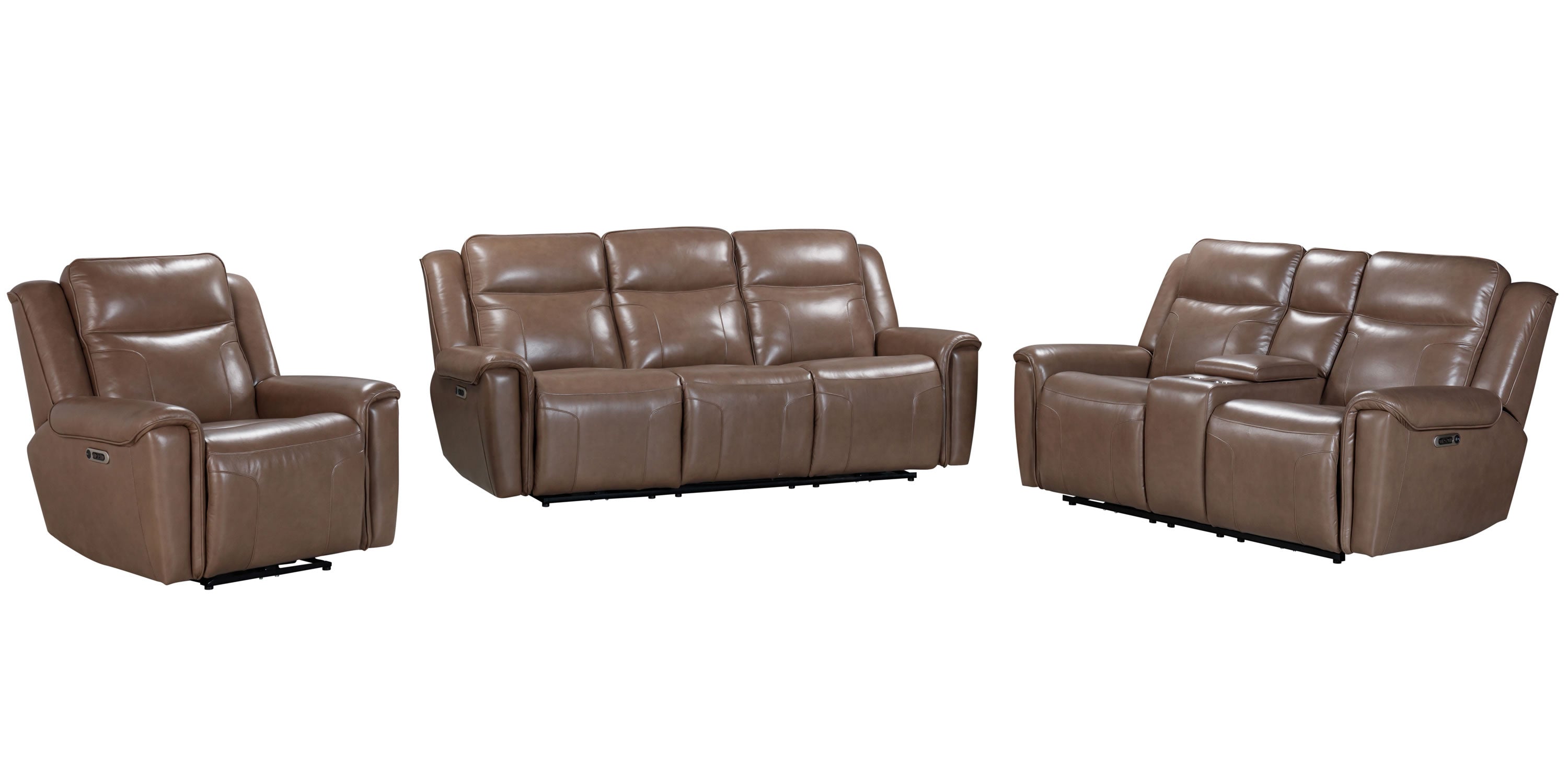 Parker Living Atlantis - Smooth Latte Power Reclining Zero Gravity Sofa, Loveseat and Recliner