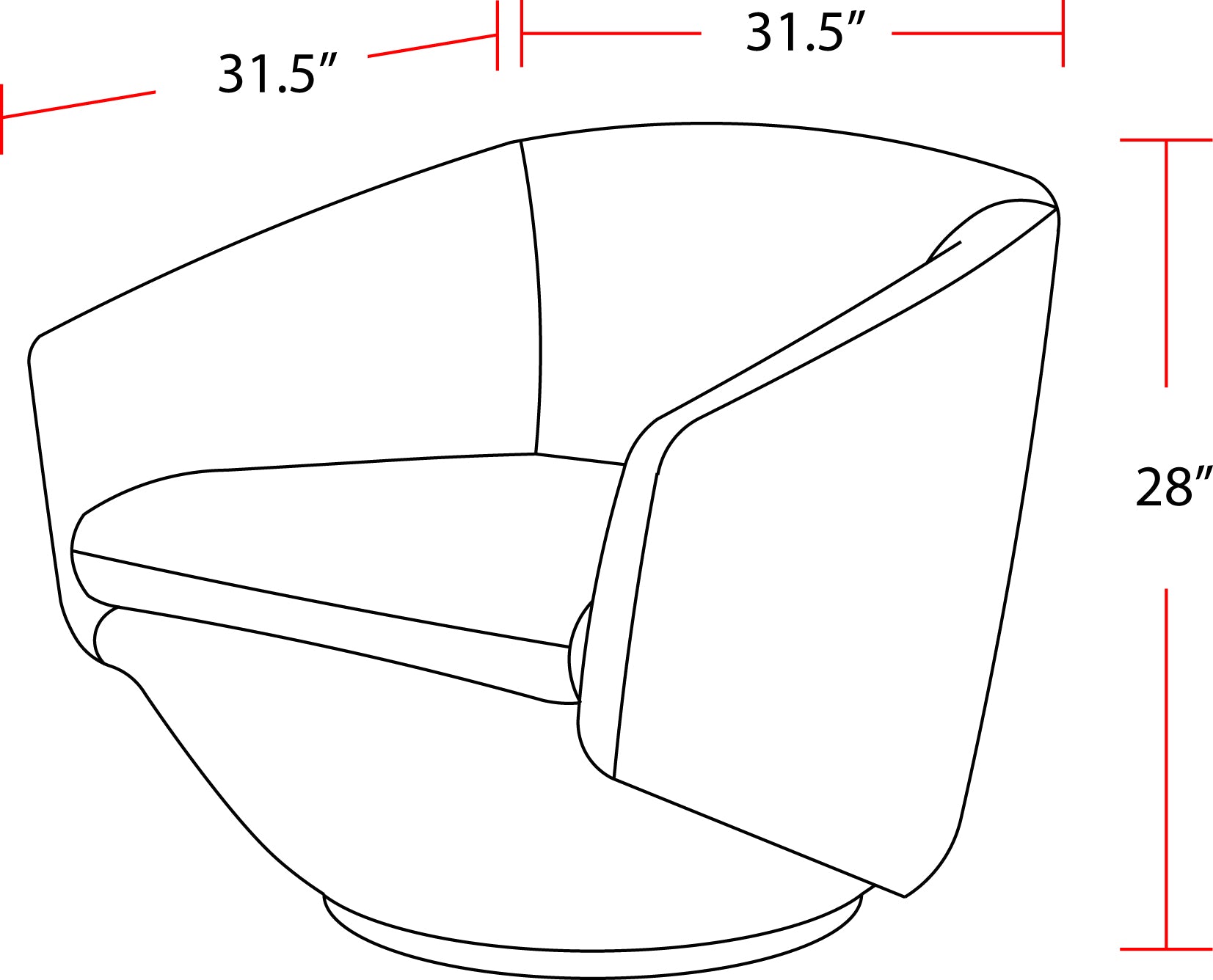 Parker Living The Twist - Elise Rust Swivel Chair