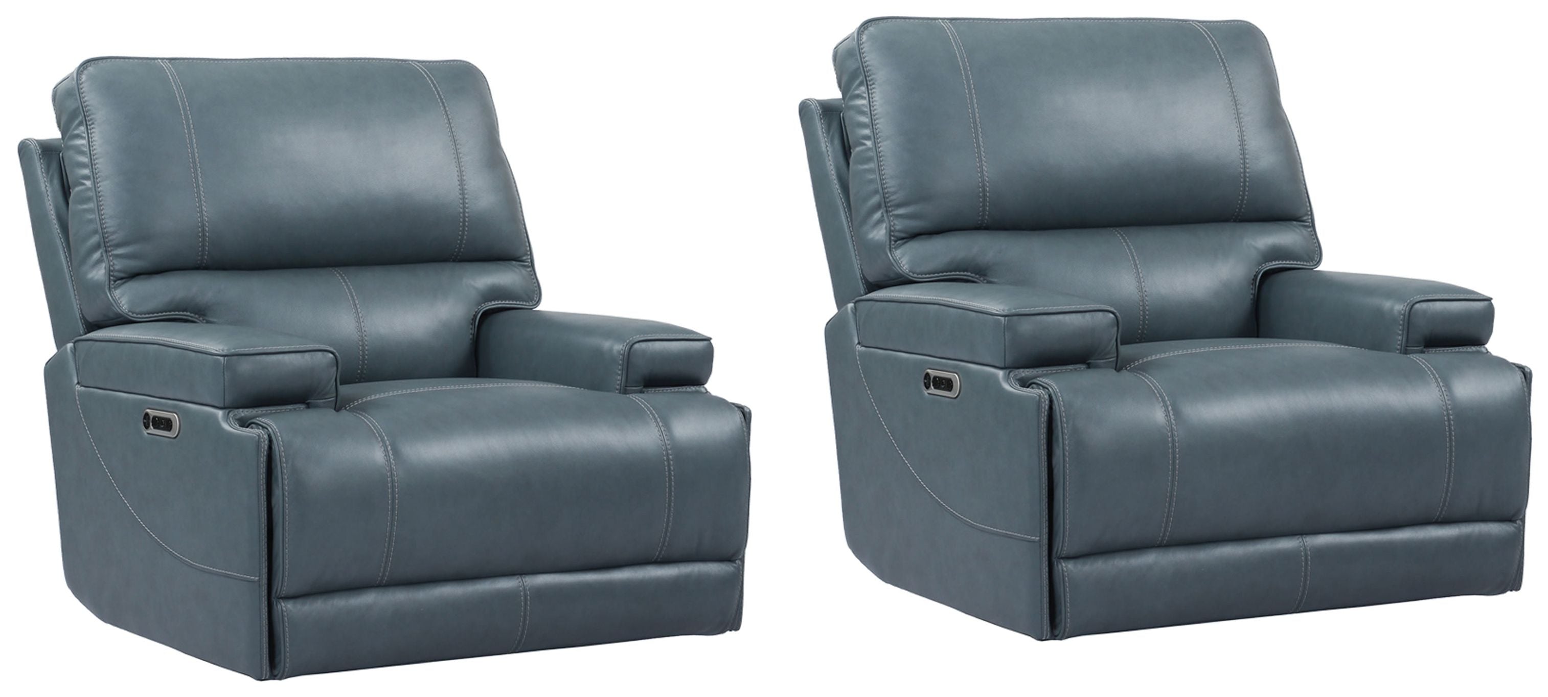 Parker Living Whitman - Verona Azure - Powered By Freemotion Cordless Power Recliner Two Pack