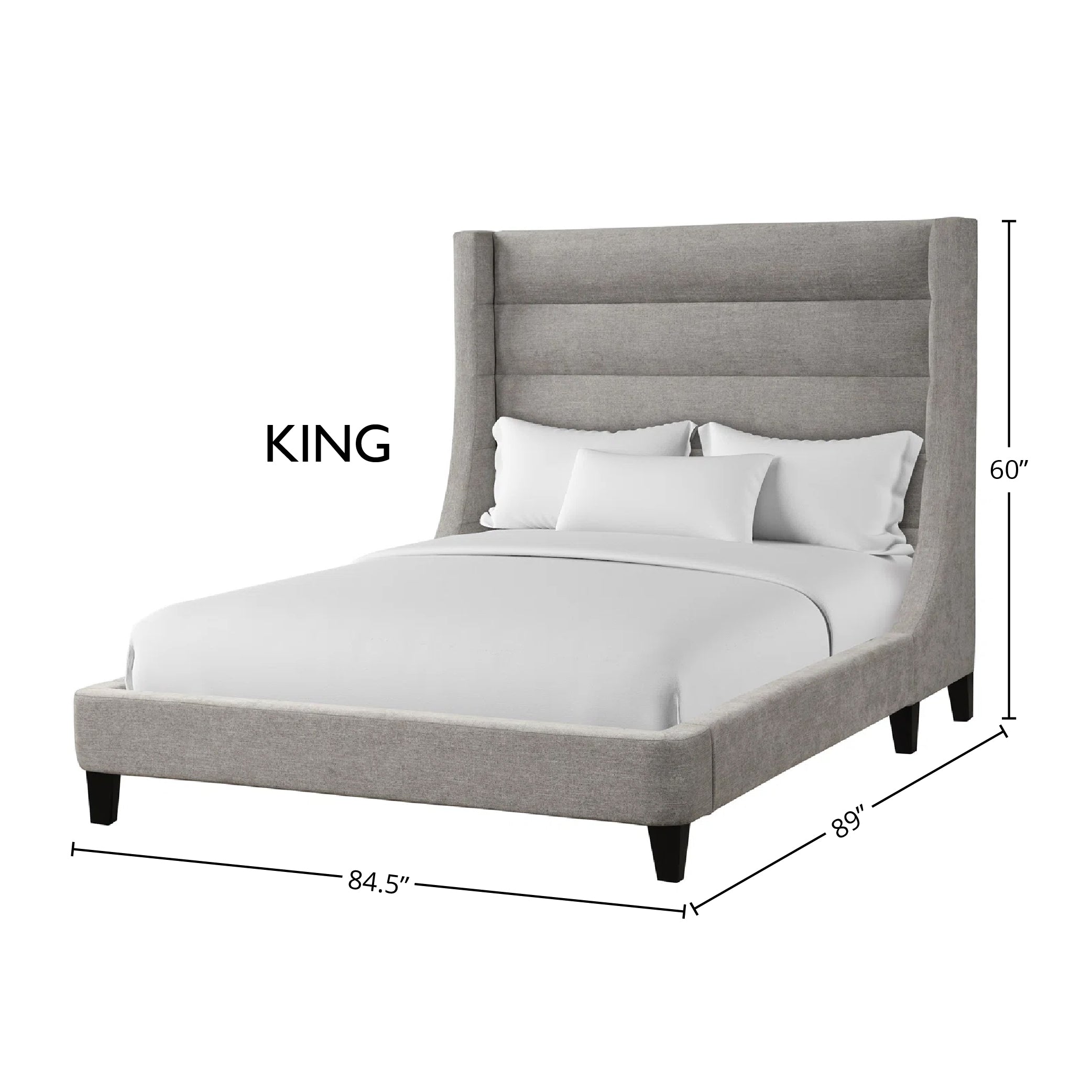 Parker Living Sleep Jacob - Luxe Light Grey King Bed