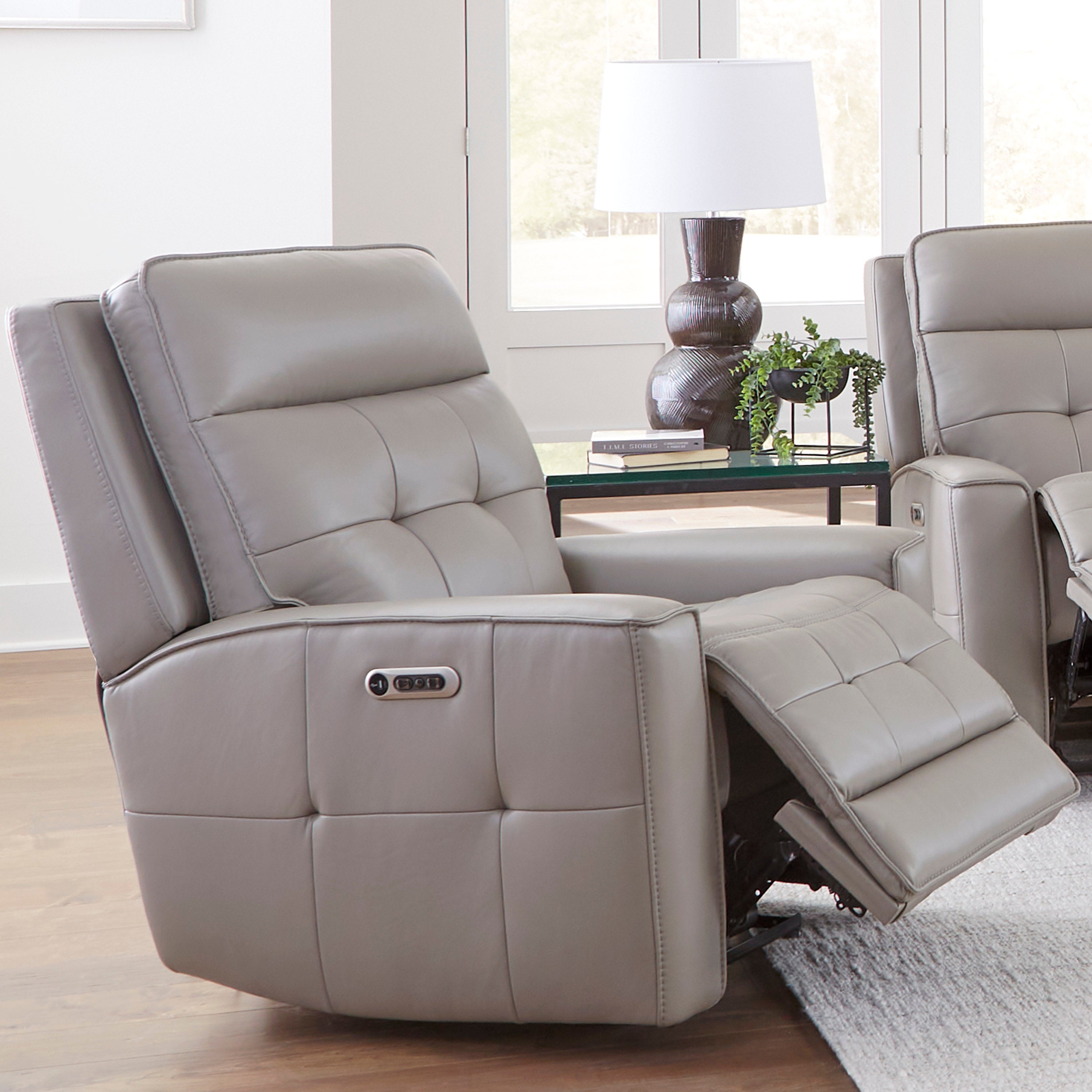 Parker Living Canterbury - Pewter Power Reclining Zero Gravity Sofa and Recliner