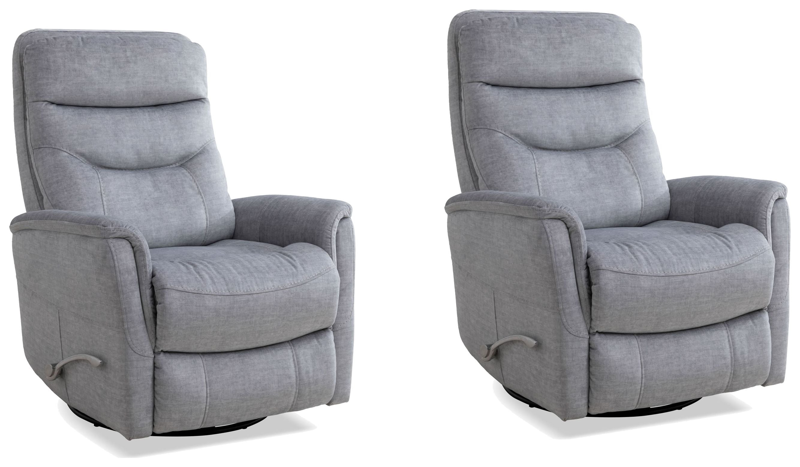 Parker Living Gemini - Capri Silver Swivel Glider Recliner Two Pack