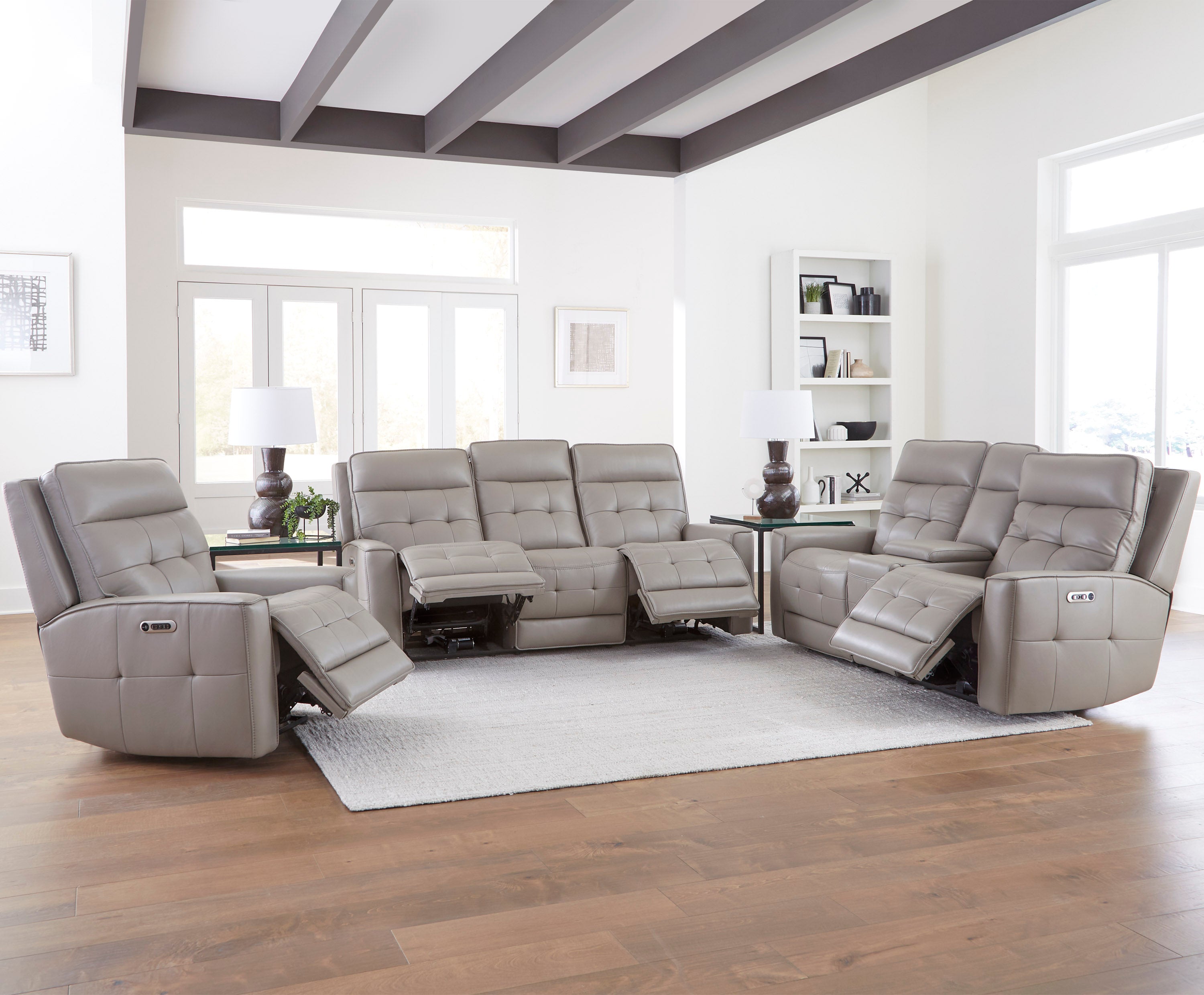 Parker Living Canterbury - Pewter Power Zero Gravity Recliner Two Pack