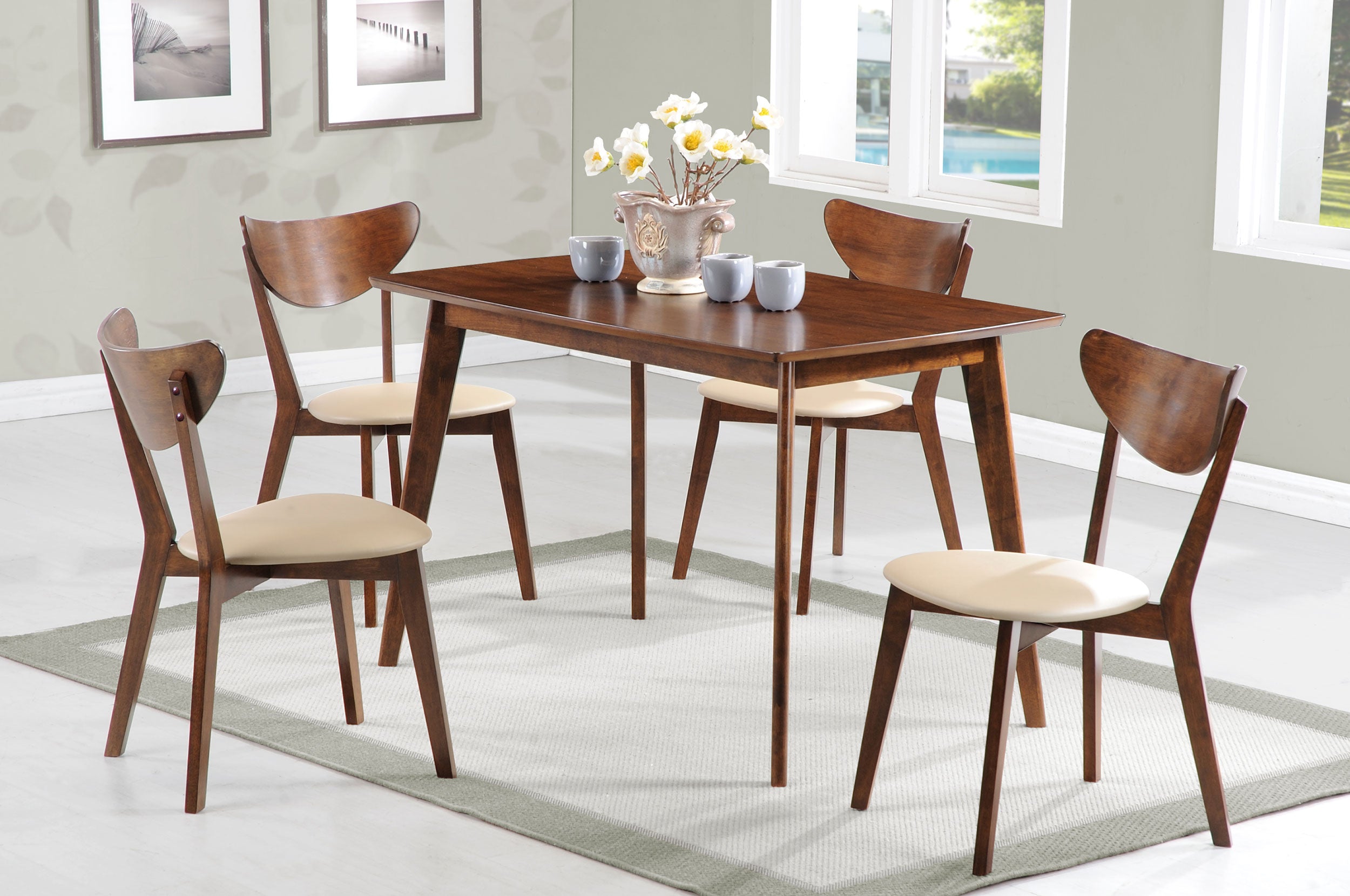 Kersey 5 Pc Dining Sets - Ideal Furniture (Fresno,CA) 
