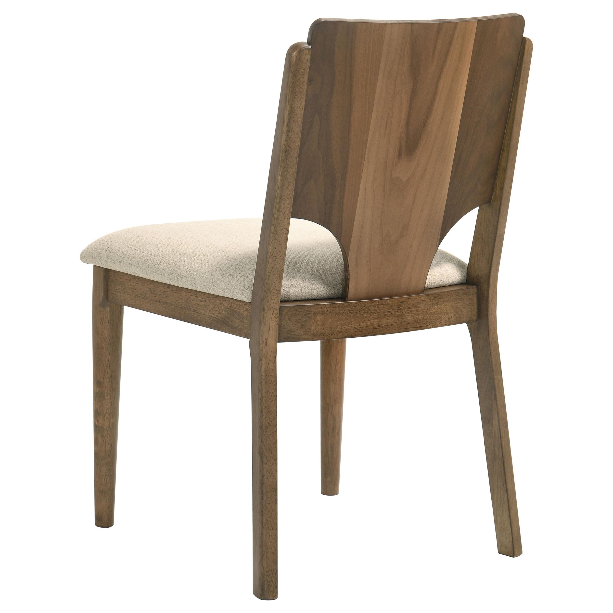 Crestmore 5-piece 46-inch Round Wood Dining Table Set Walnut - Ideal Furniture (Fresno,CA) 