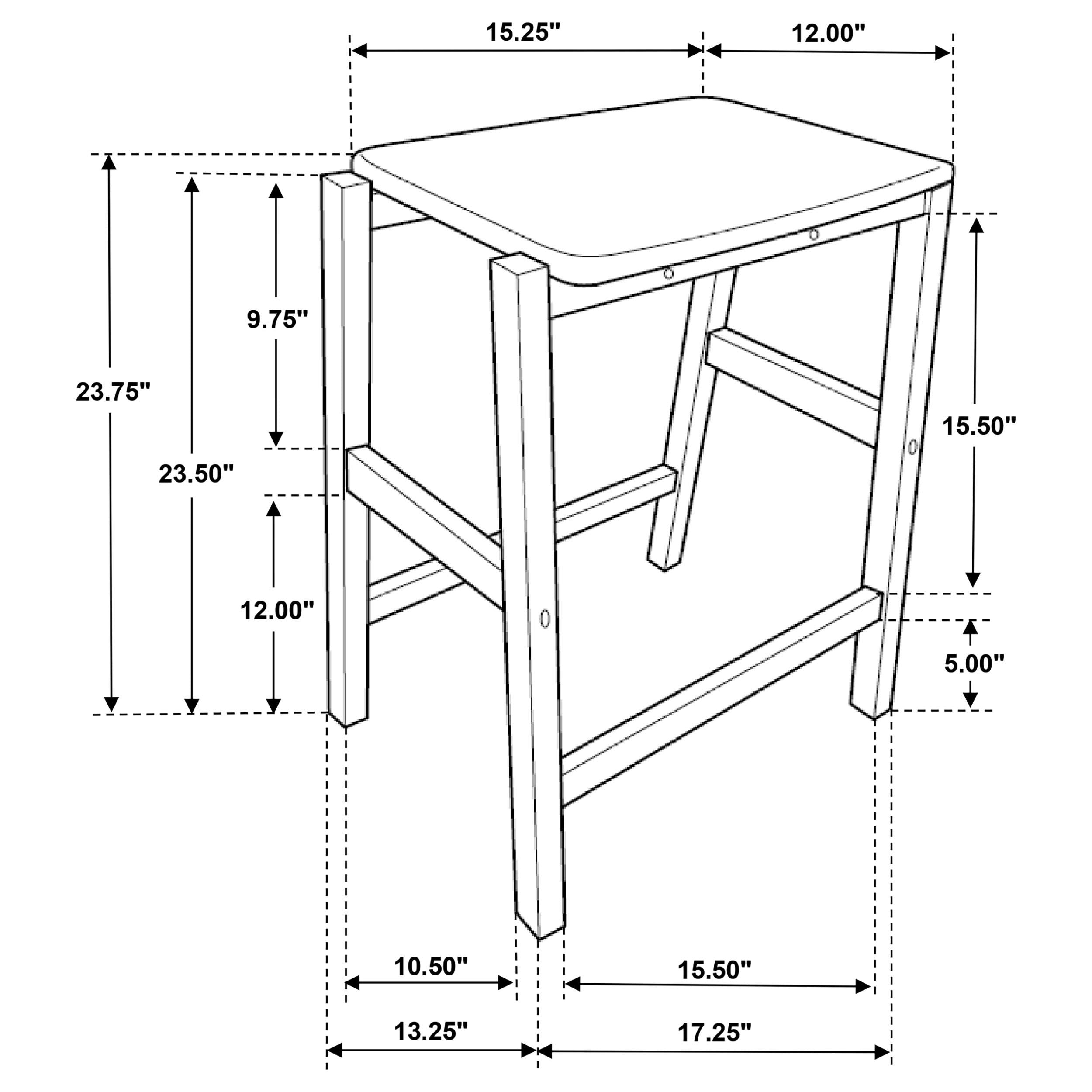 Edgeworth 3-piece Kitchen Island Counter Table Set White - Ideal Furniture (Fresno,CA) 