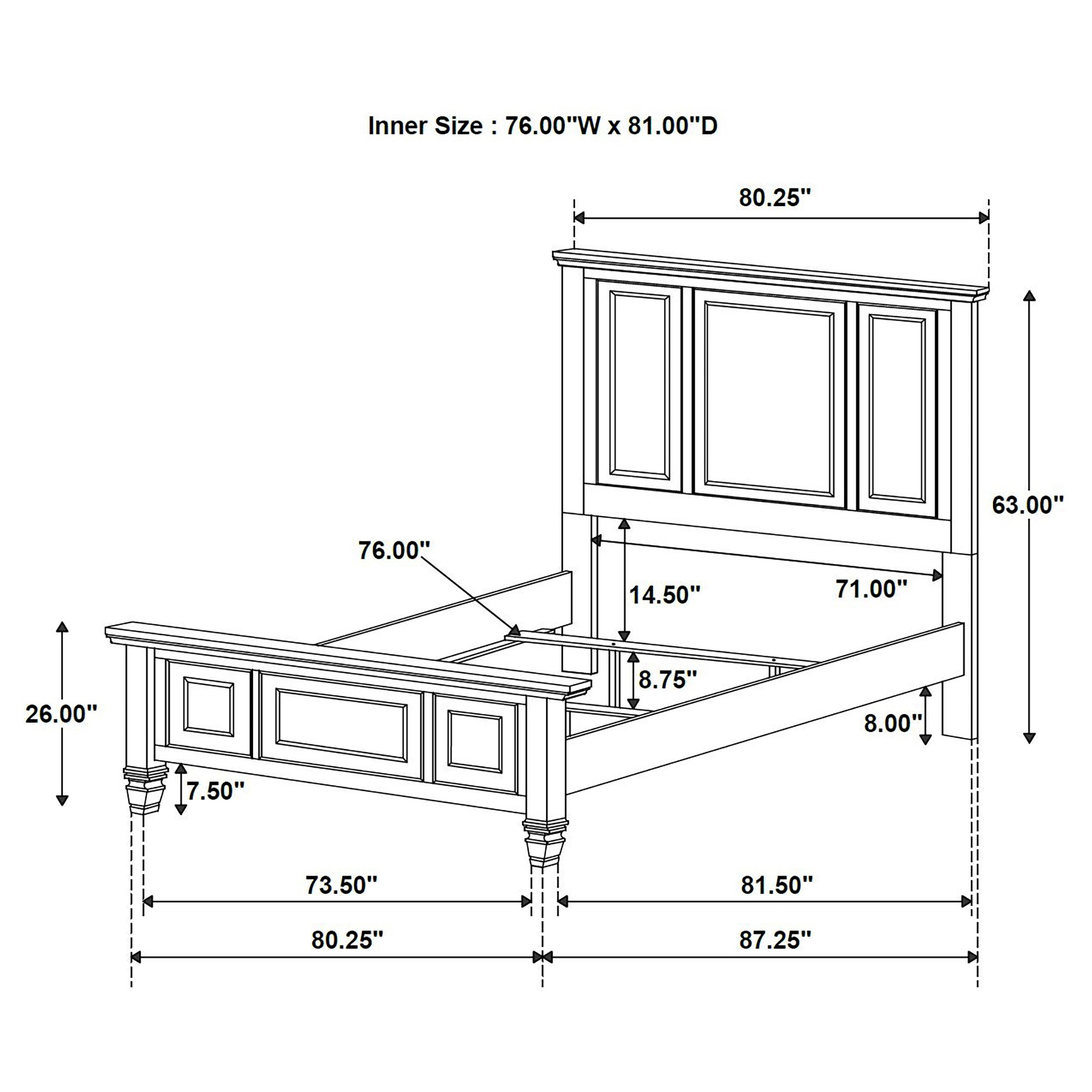 Sandy Beach 4 & 5 Piece Pc Bedroom Set Cal.King & E.King - Ideal Furniture (Fresno,CA) 