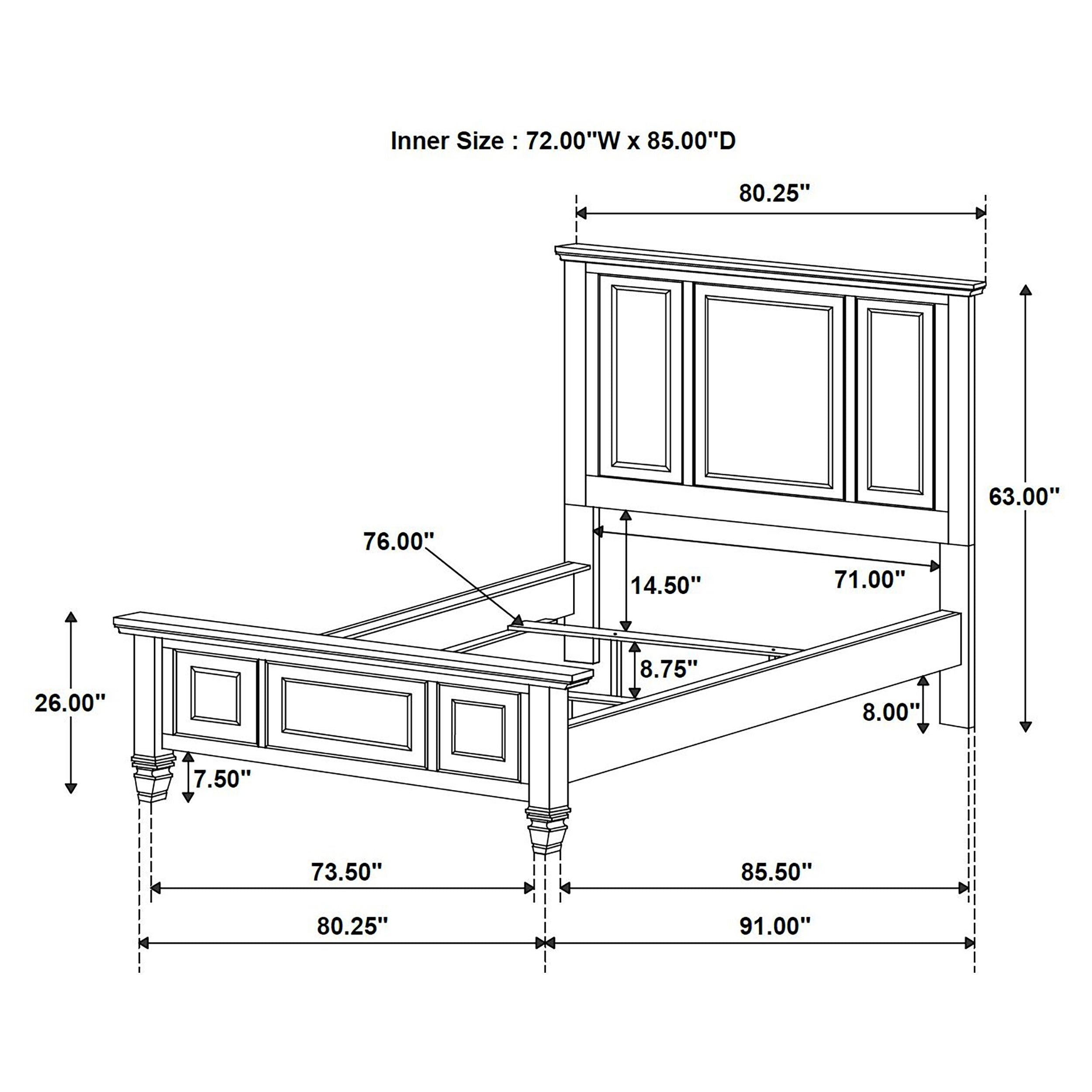 Sandy Beach 4 & 5 Piece Pc Bedroom Set Cal.King & E.King - Ideal Furniture (Fresno,CA) 