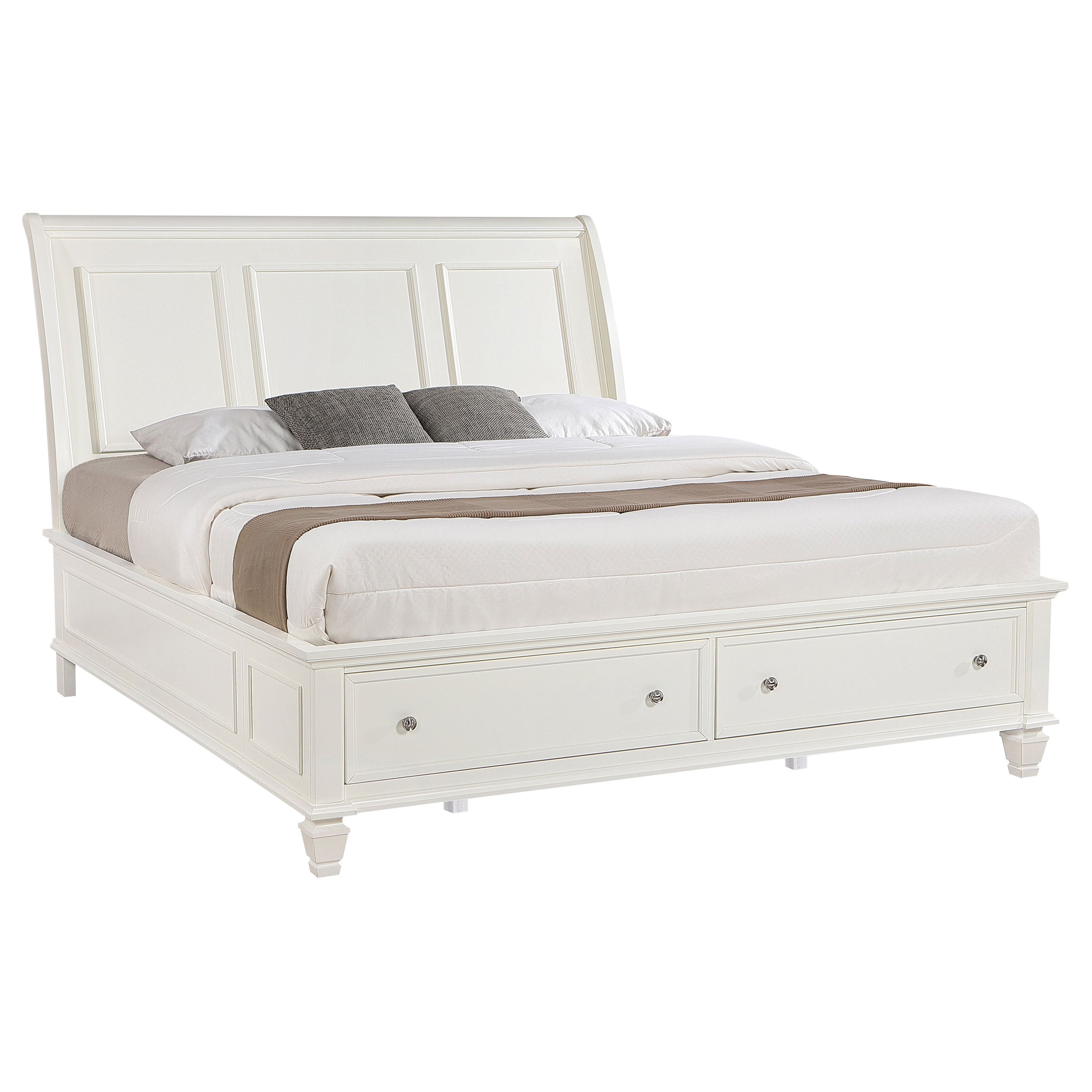 Sandy Beach Panel Platform Storage Bed - Ideal Furniture (Fresno,CA) 